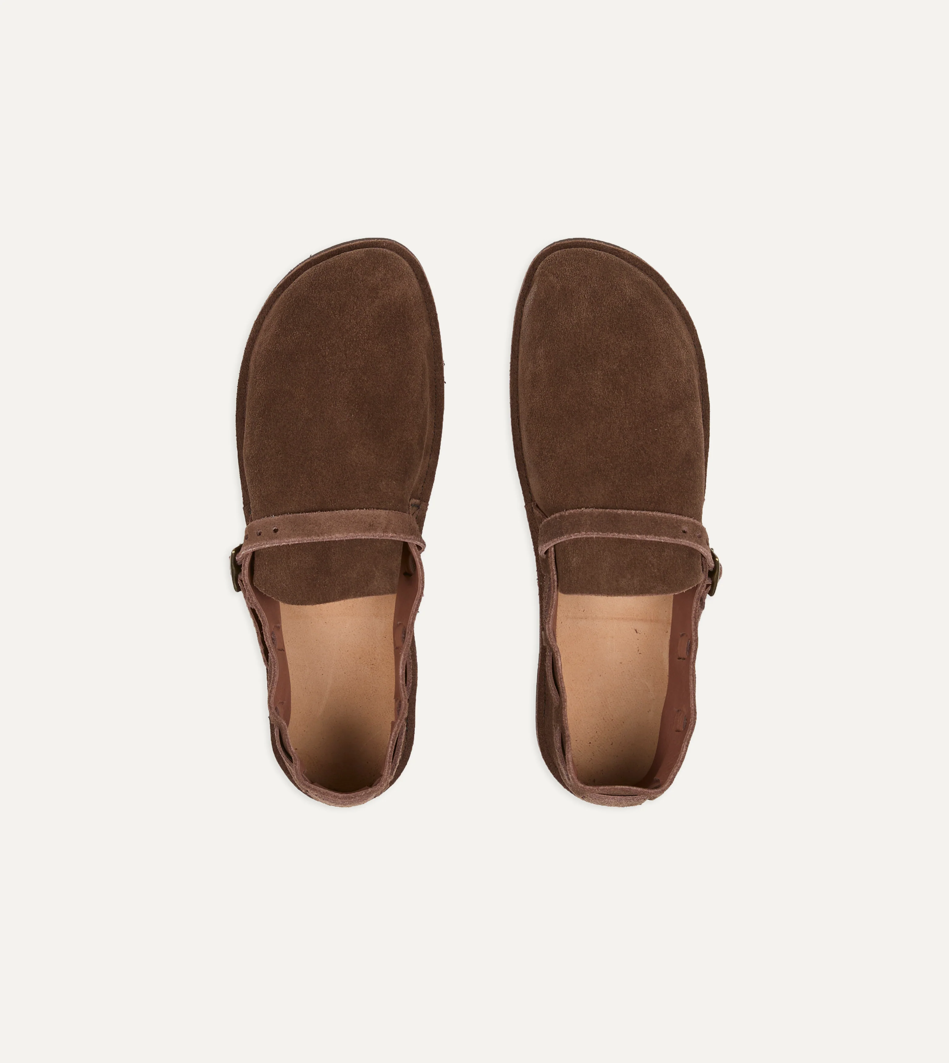 Aurora for Drake's Middle English Brown Roughout Leather Shoe - Image 4