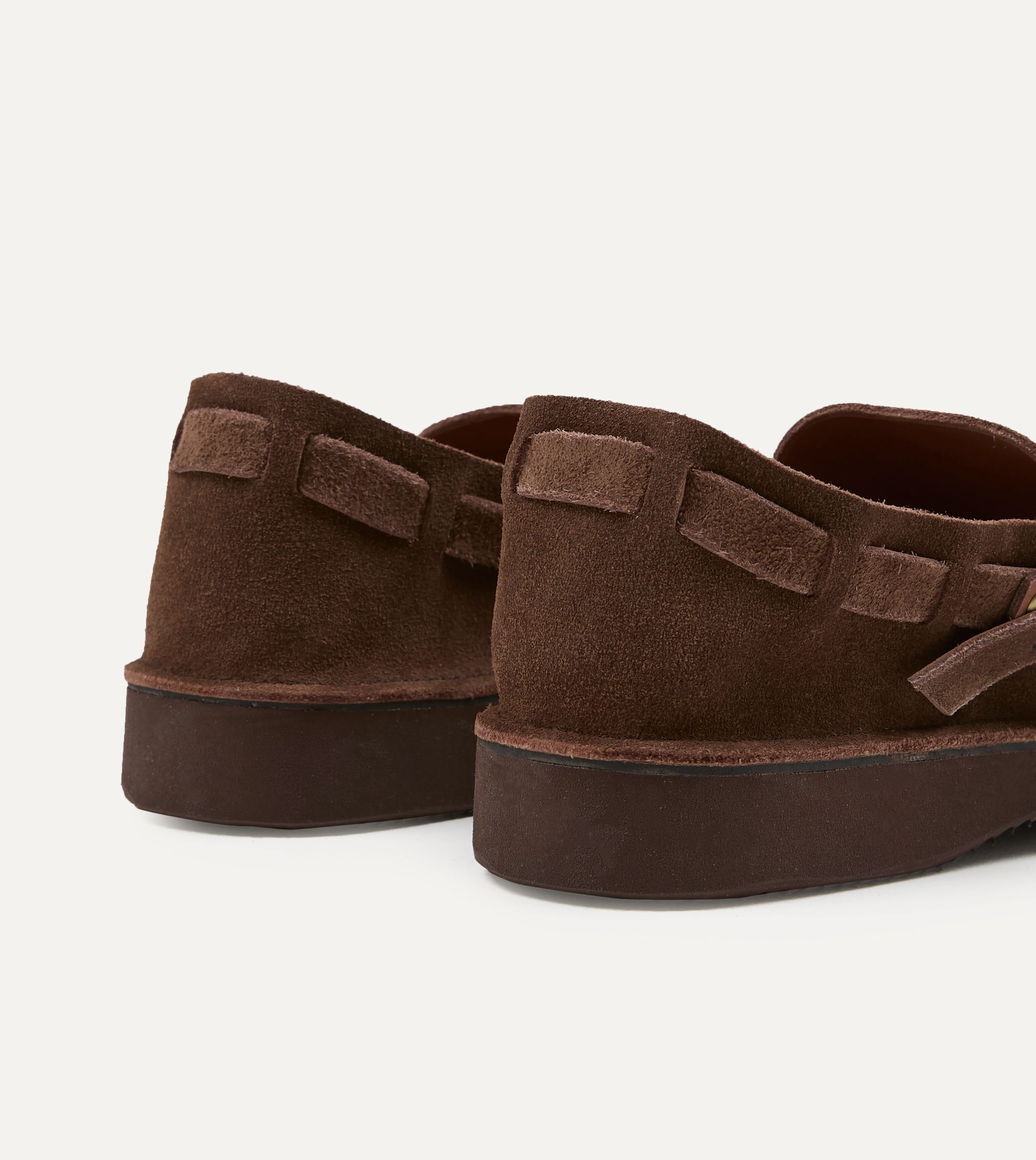 Aurora for Drake's Middle English Brown Roughout Leather Shoe - Image 5