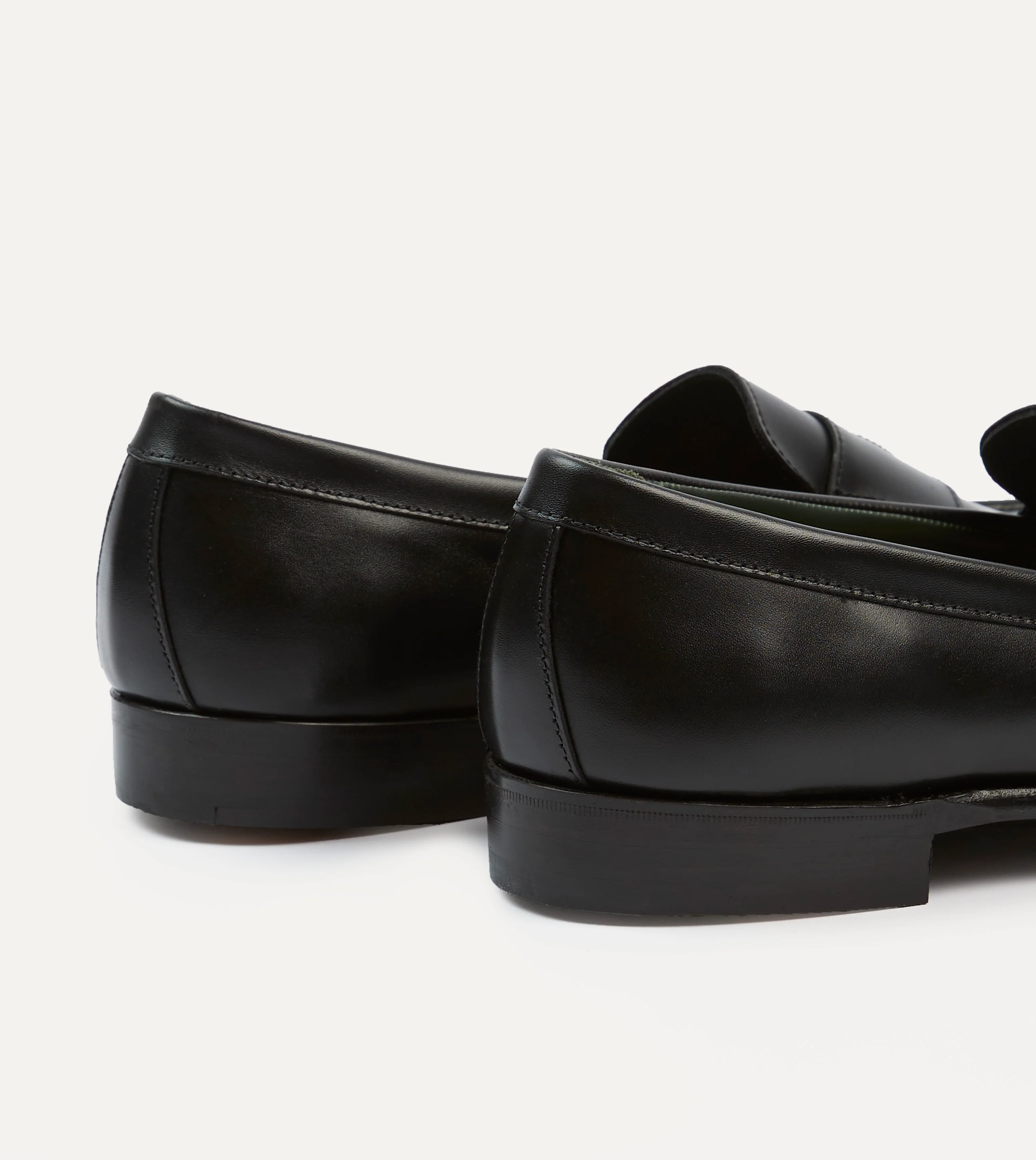 Black Calf Leather Charles Mk II Goodyear Welted Penny Loafer - Image 5