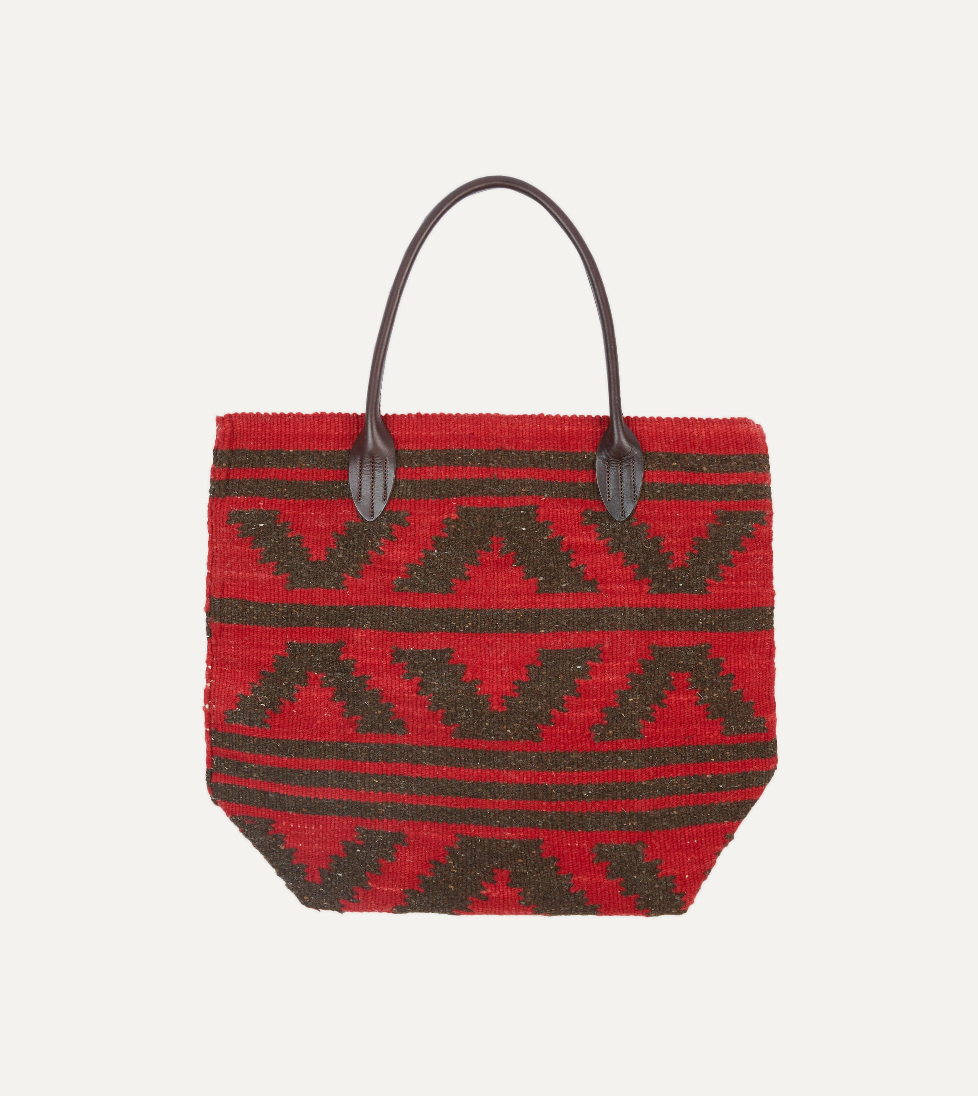 Chamula Antique Red Wool Blanket Tote - Image 5