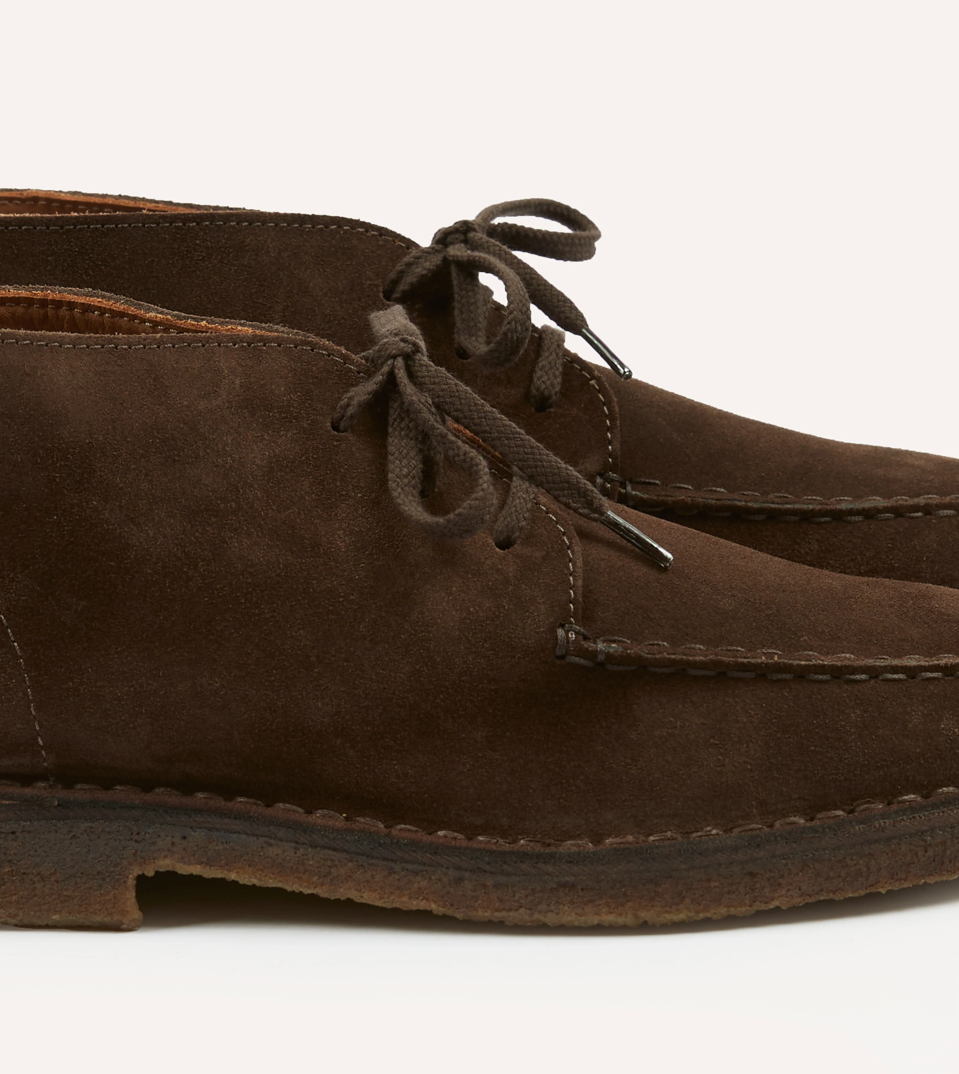 Crosby Moc-Toe Chukka Boot Brown Suede - Image 3