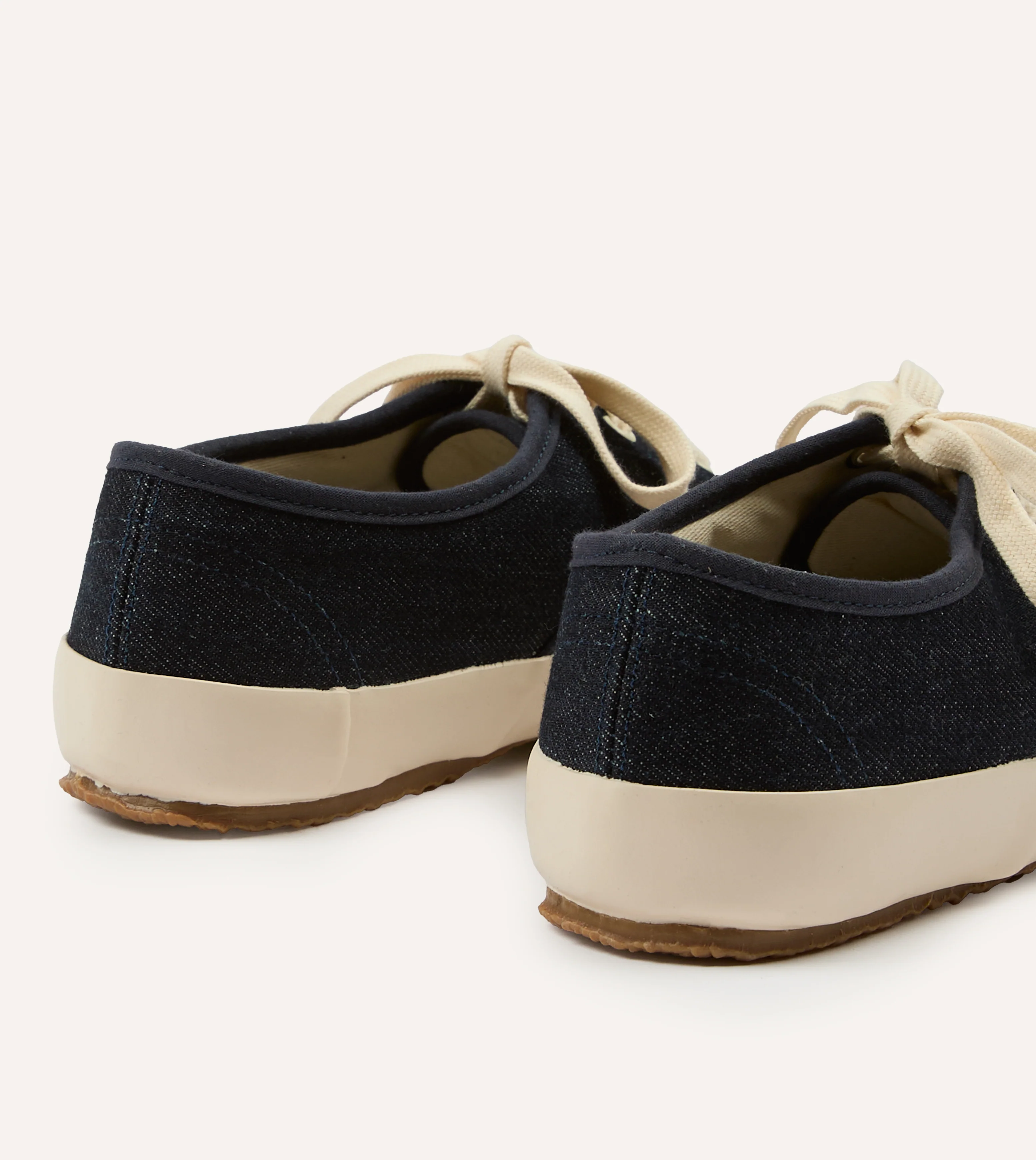 Drake's By Reproduction of Found Denim Military Trainer - Image 5