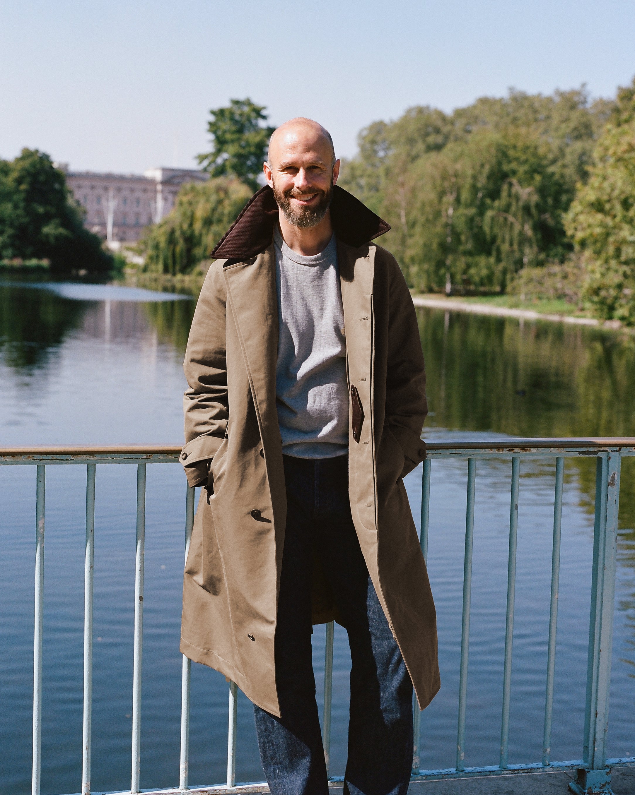 Drake's for Permanent Style Tan Rider's Raincoat - Image 13