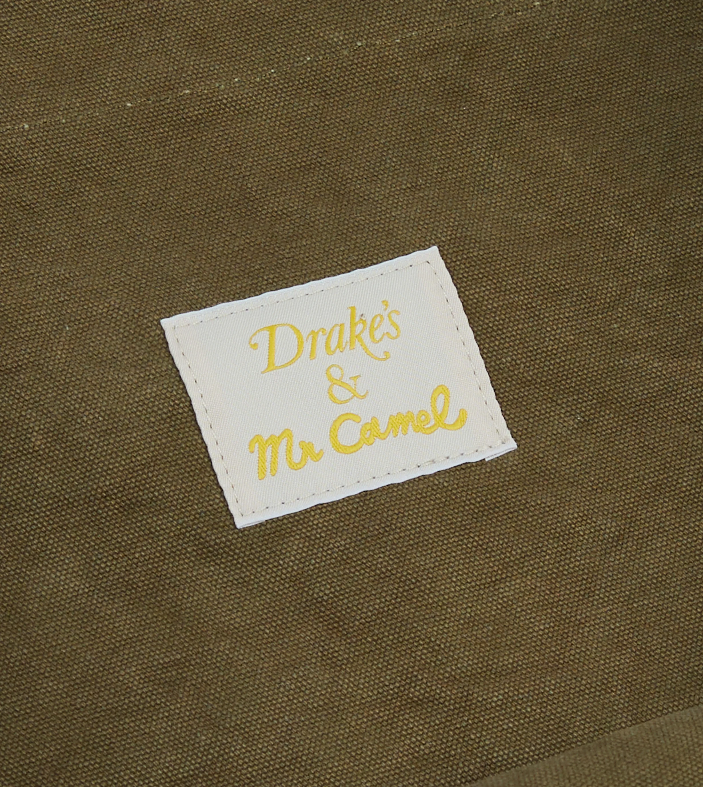Drake's & Mr Camel Khaki Tote Bag - Image 5
