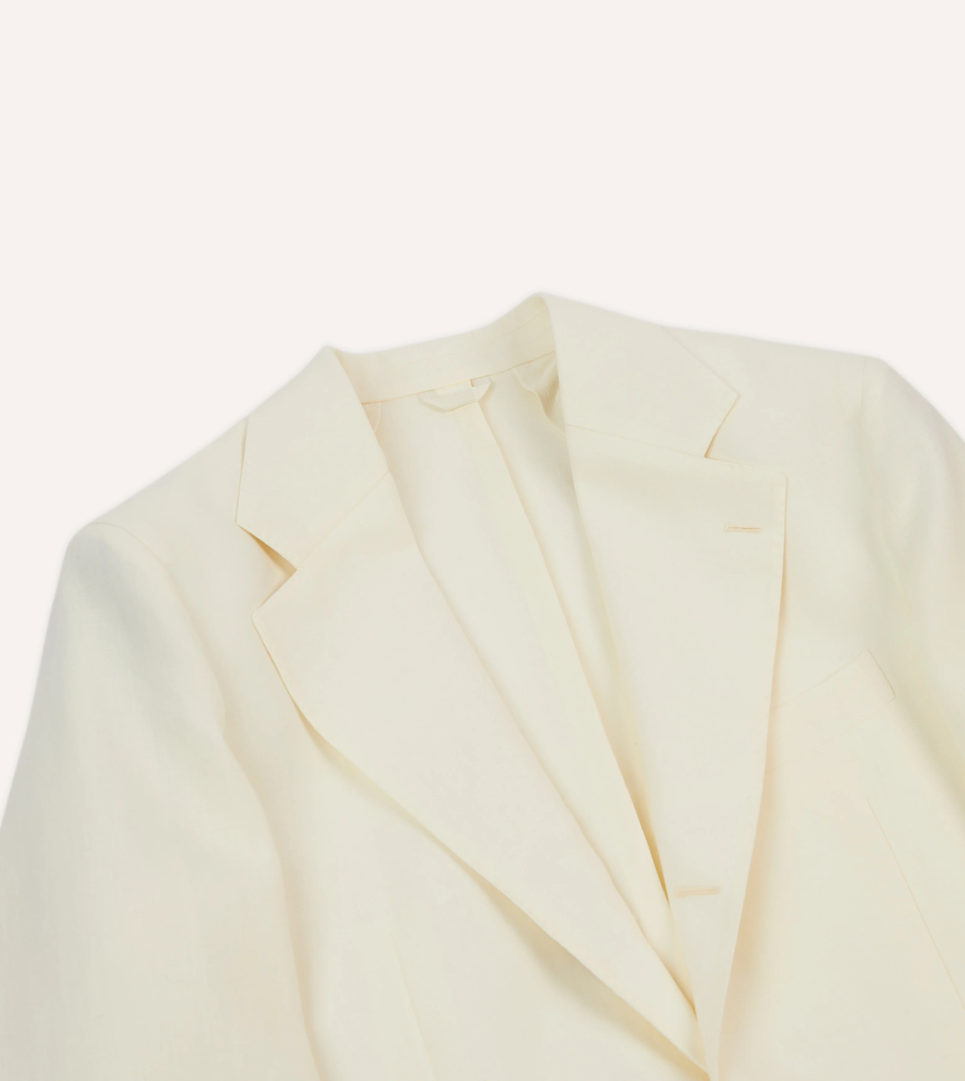 Ecru Irish Linen Tailored Jacket - Image 3