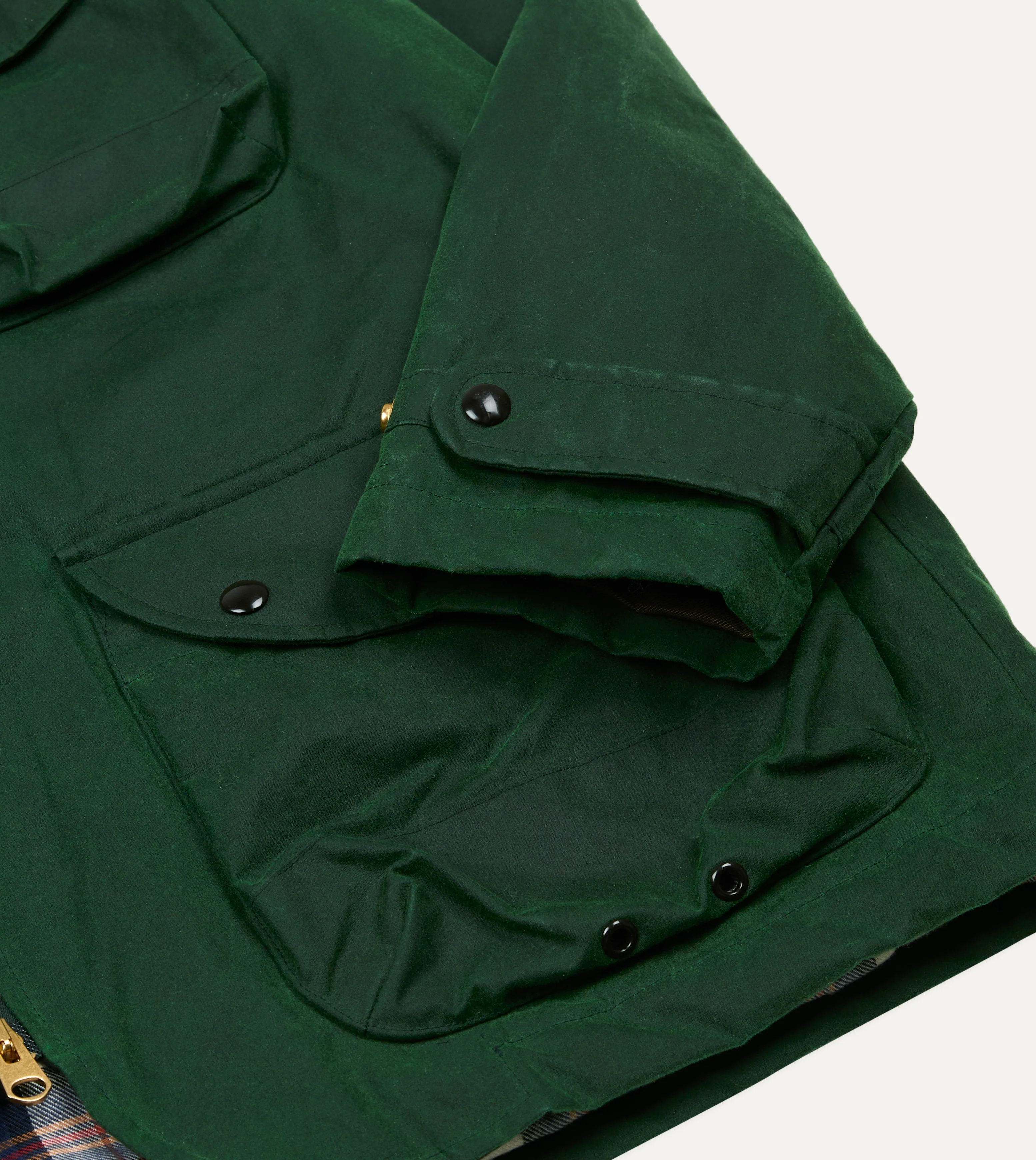 Green Waxed Coverall Jacket - Image 6