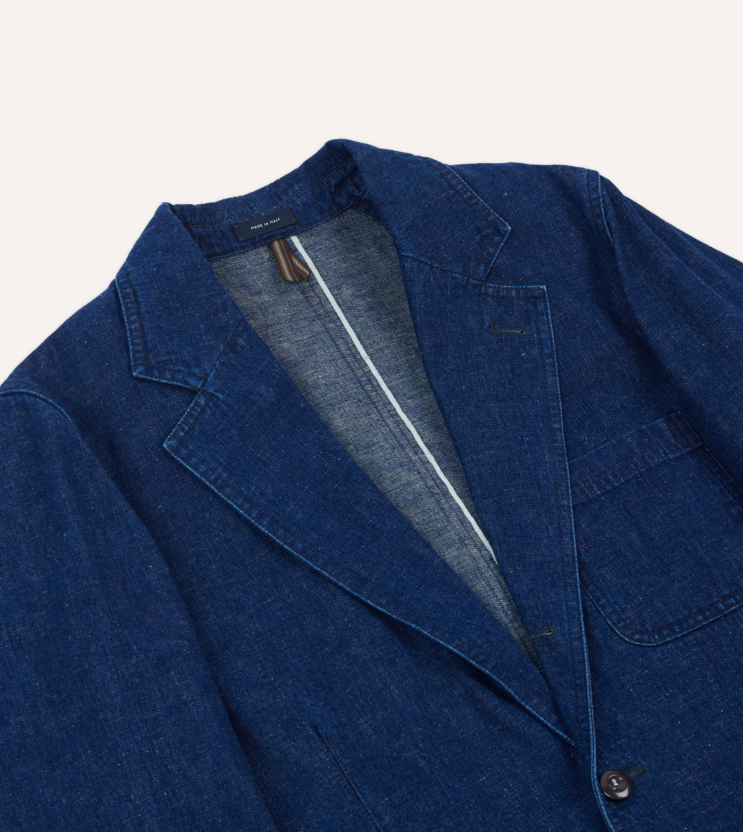 Indigo Cotton-Linen Games Blazer Mk. I - Image 4