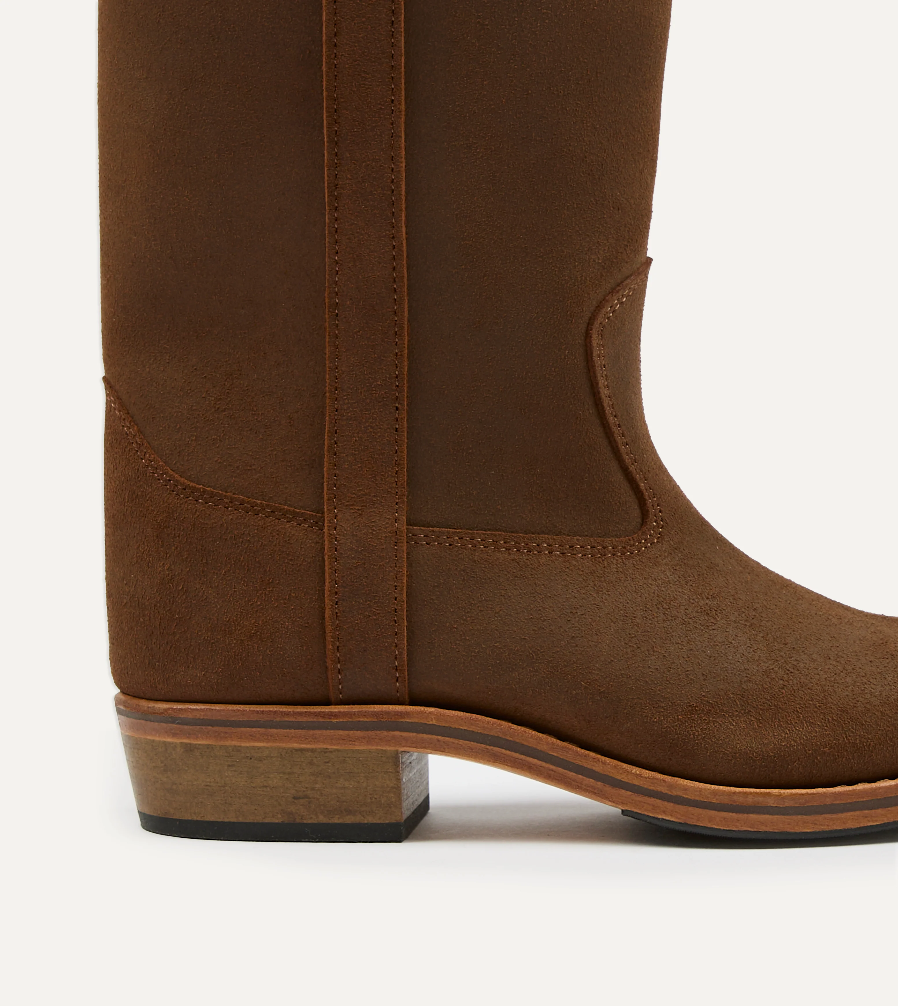 La Botte Gardiane Camarguaise Brown Waxed Leather Boots - Image 3