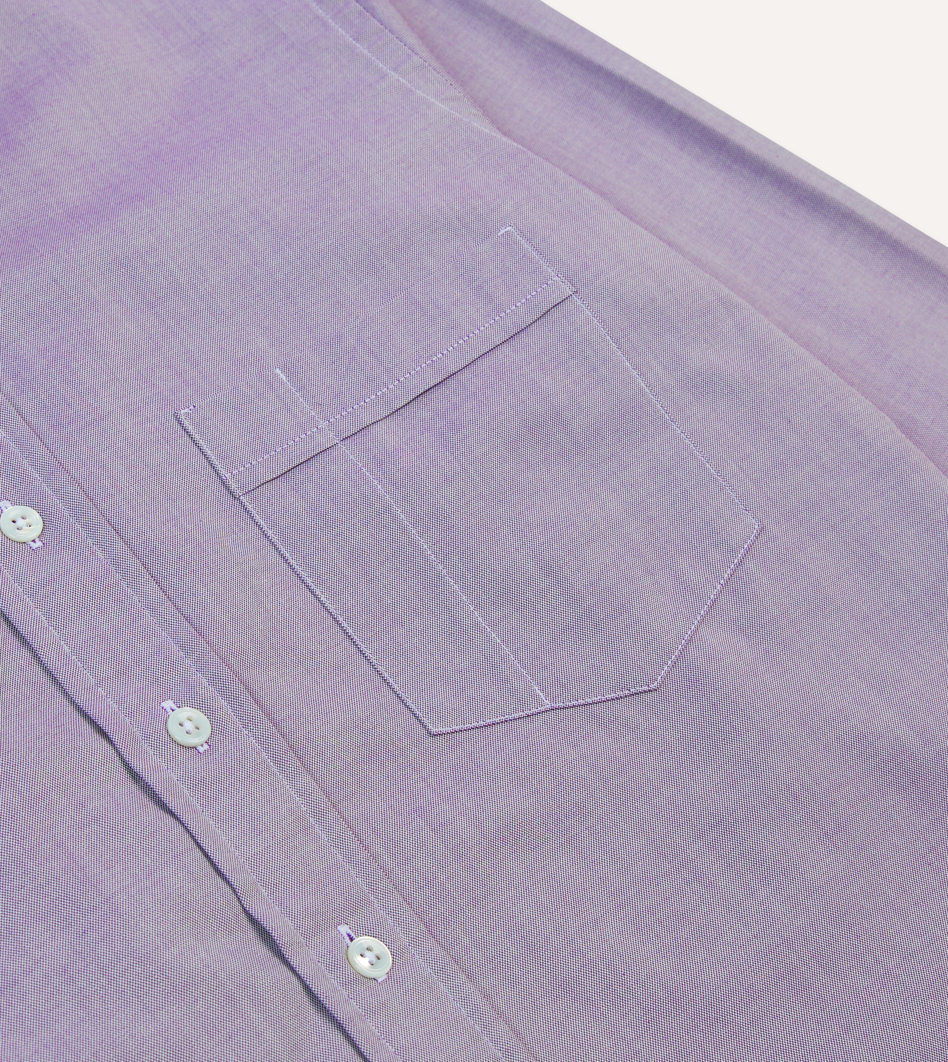 Lilac Pinpoint Oxford Cotton Cloth Button-Down Shirt - Image 4