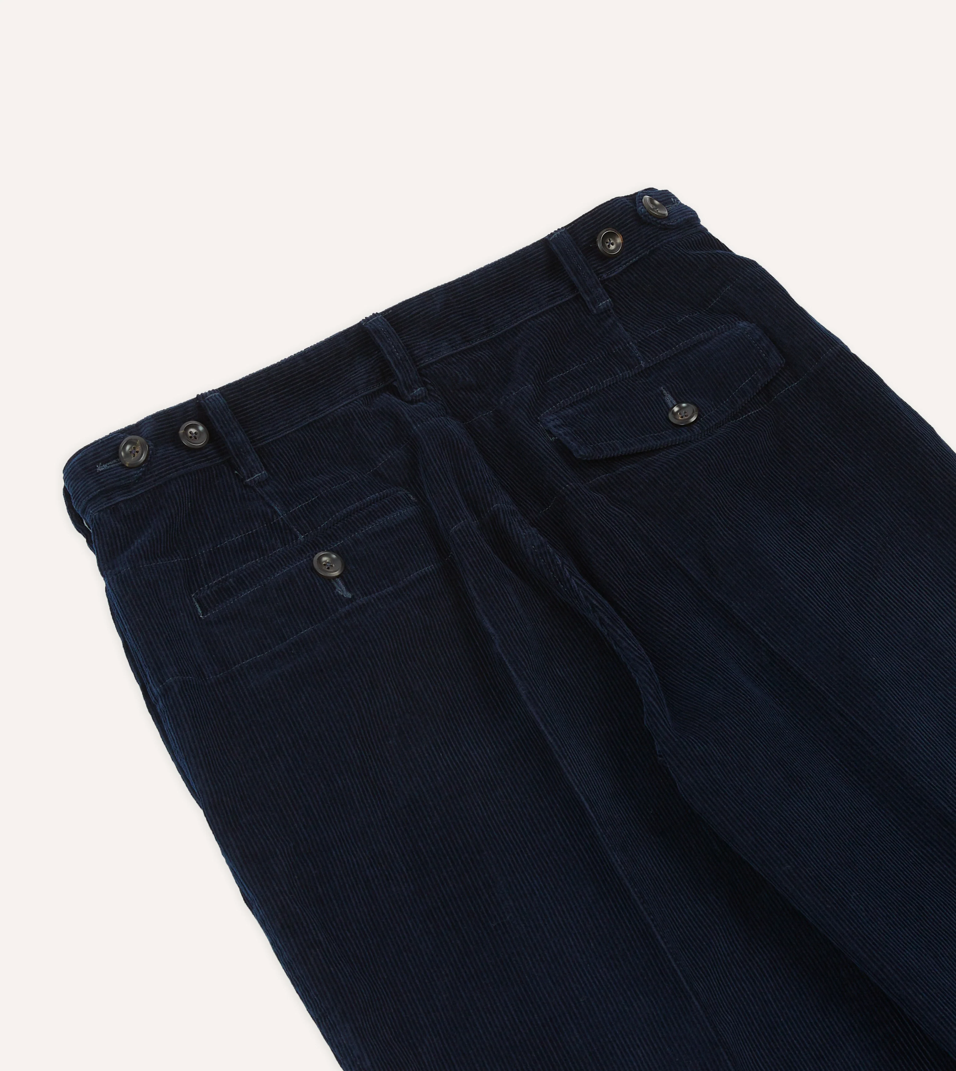 Navy Cotton Corduroy Field Games Trousers - Image 5