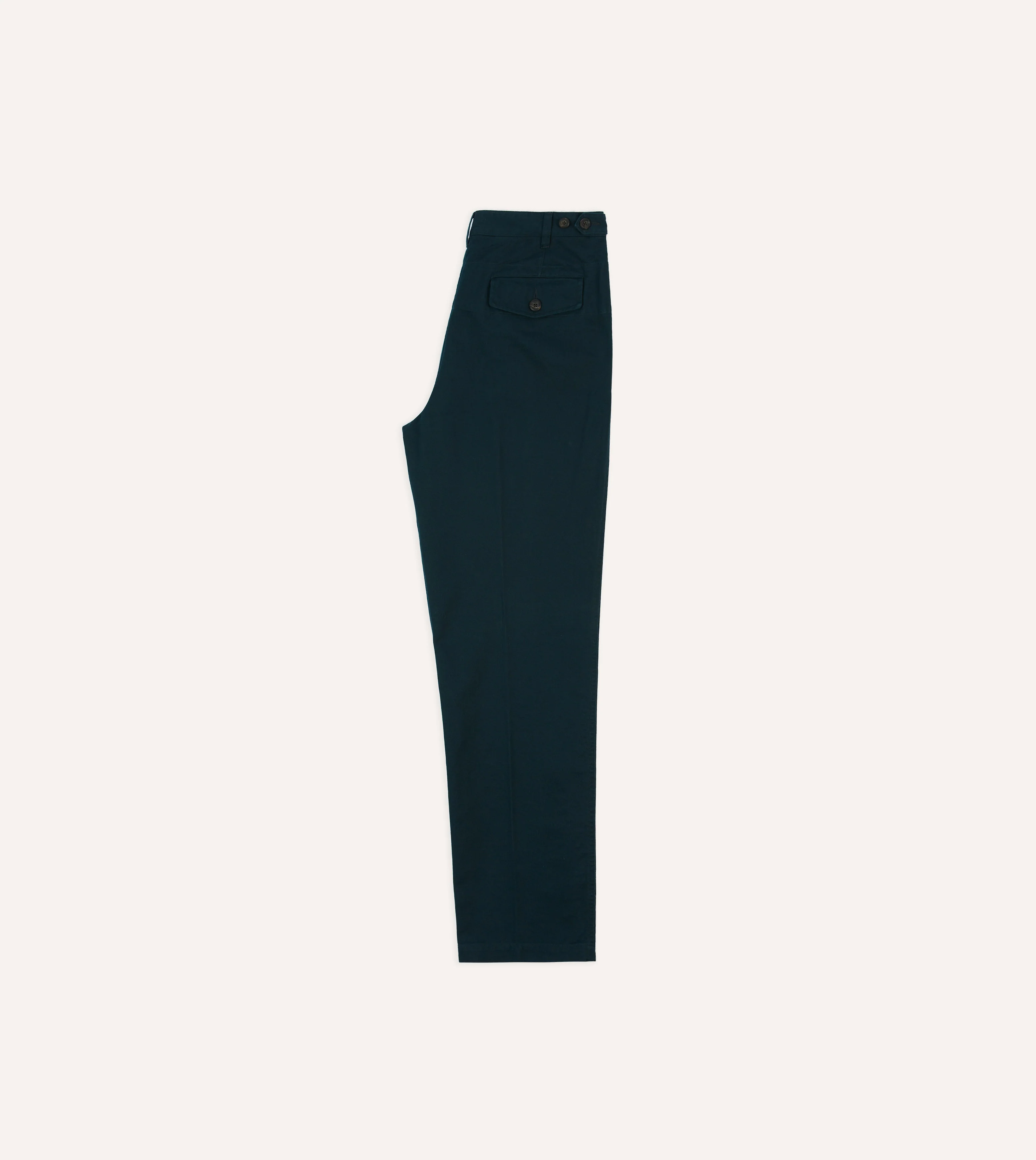 Navy Vintage Wash Cotton Games Trousers - Image 6