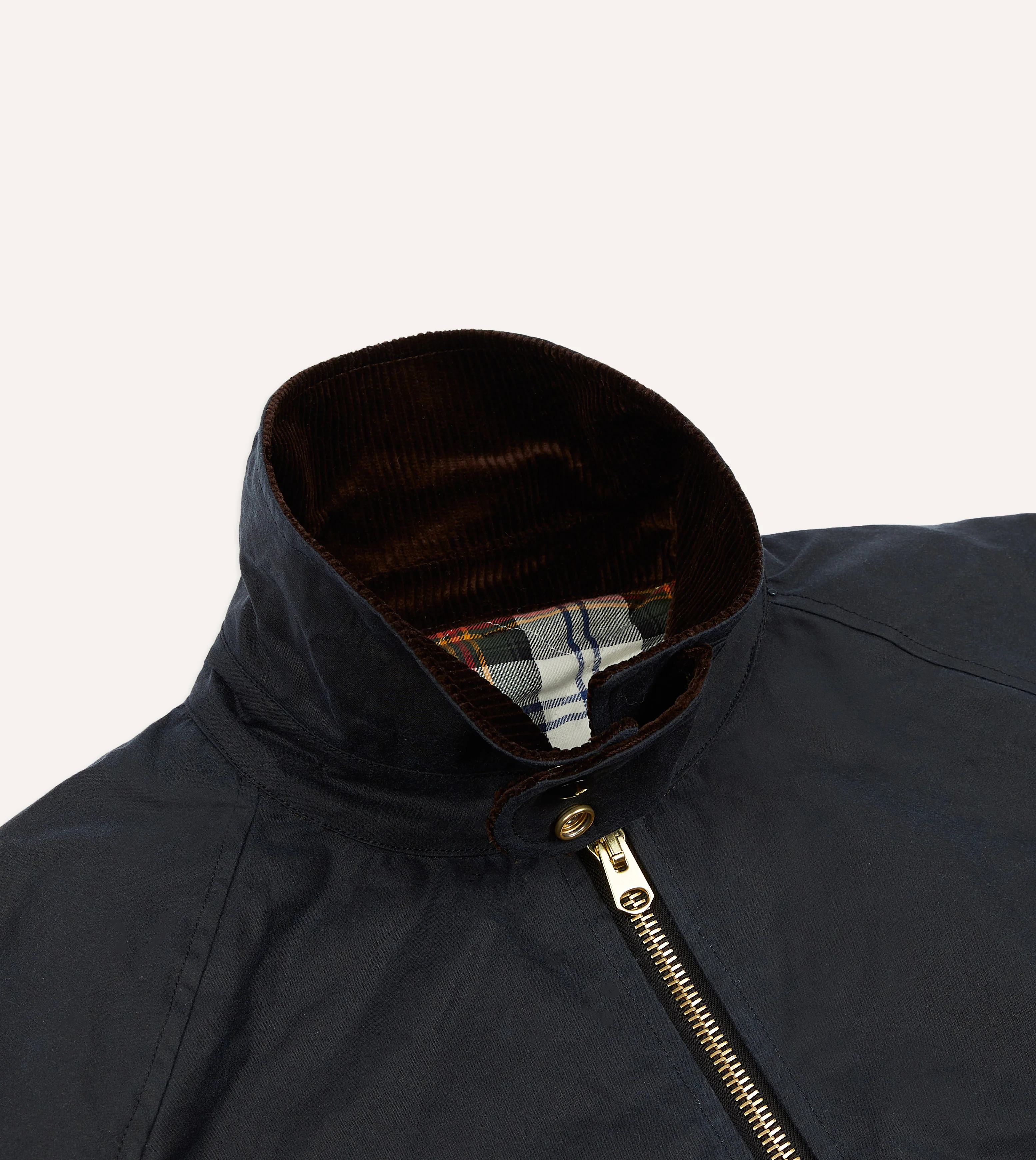 Navy Waxed Coverall Jacket - Image 5