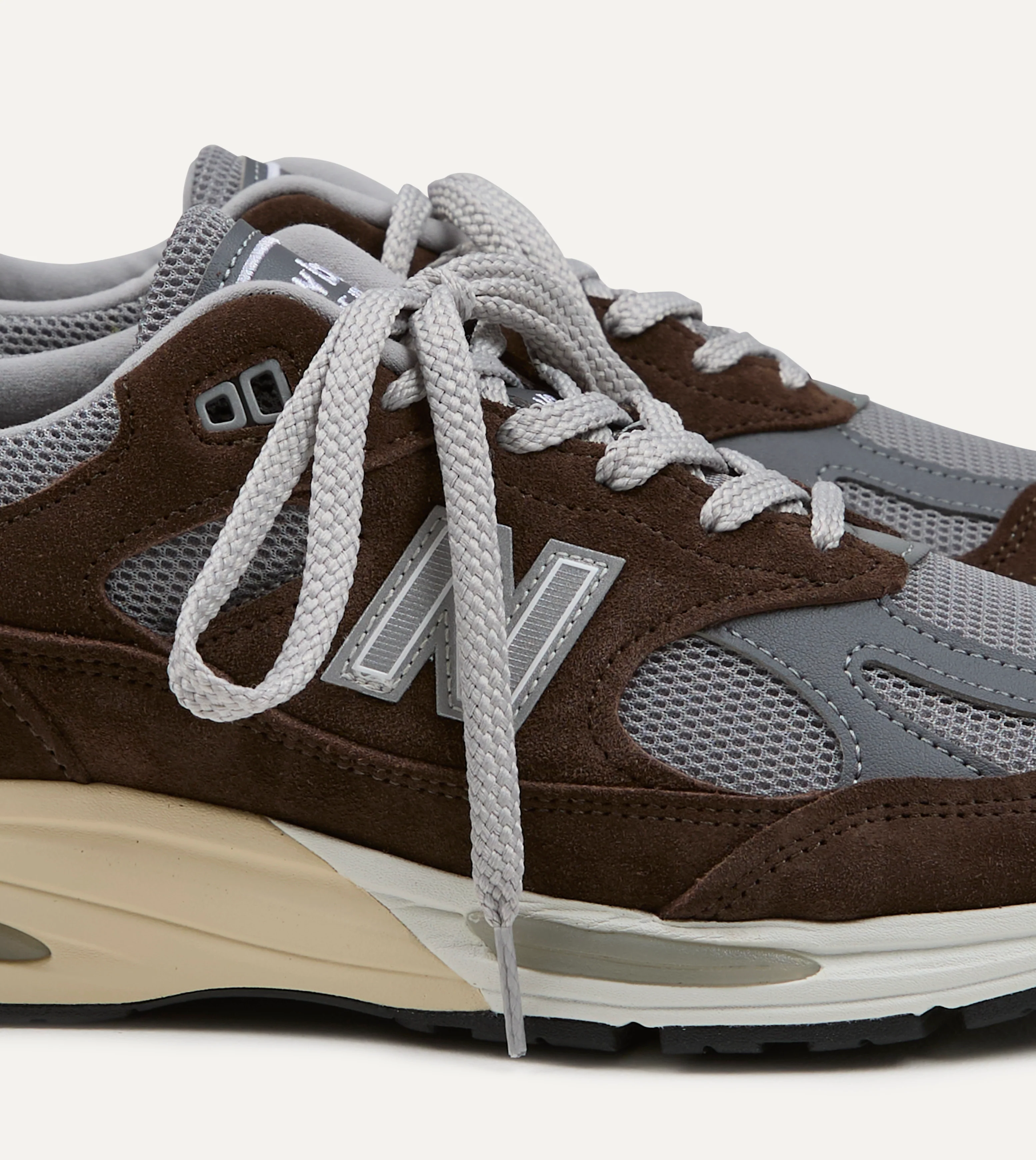 New Balance 'Elevated Essentials' Brown Alloy Made in UK 991v2 Trainers - Image 3