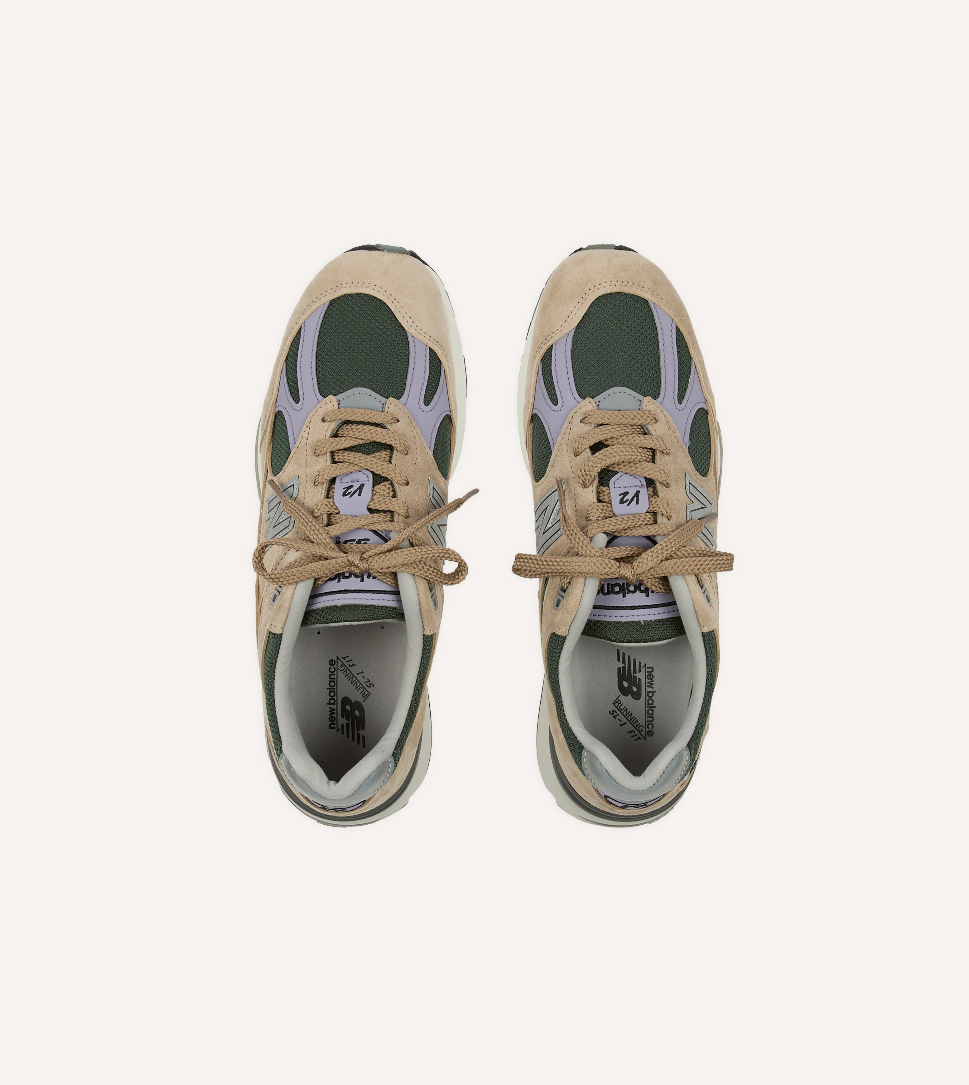 New Balance Tan 'Essentially Offbeat' Made in UK 991v2 Trainers - Image 4