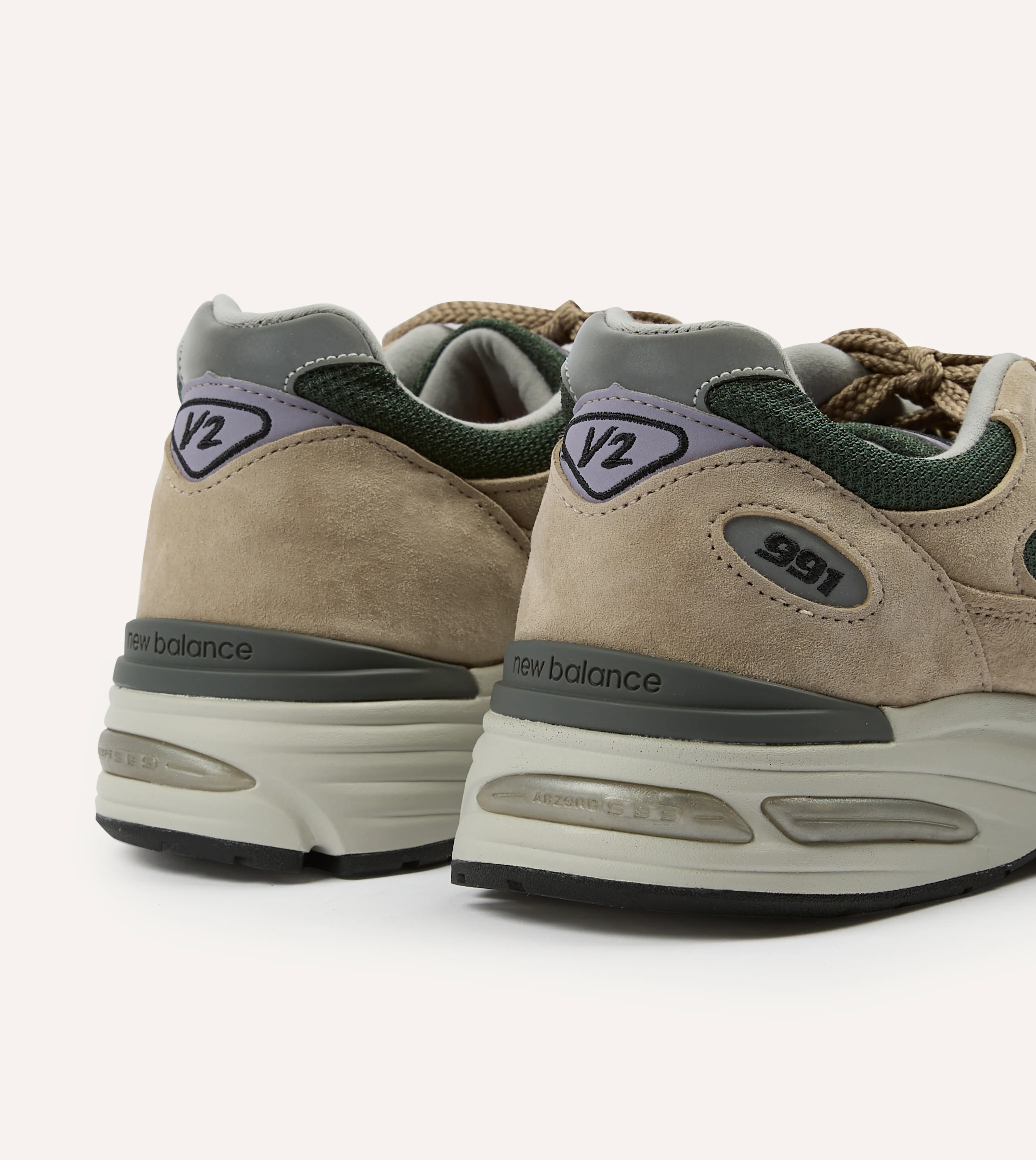 New Balance Tan 'Essentially Offbeat' Made in UK 991v2 Trainers - Image 5