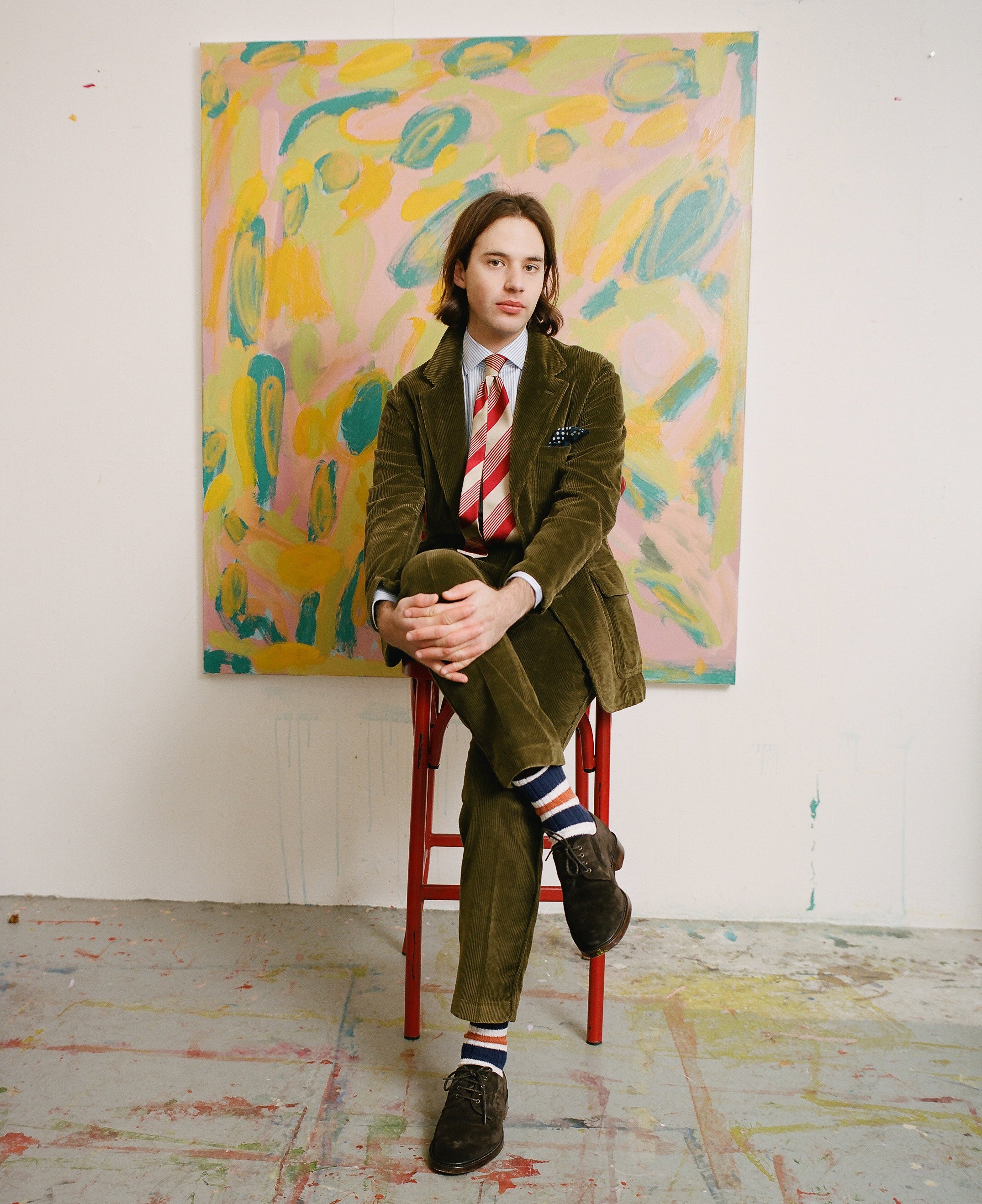 Olive Cotton Corduroy Games Blazer Mk. I - Image 7