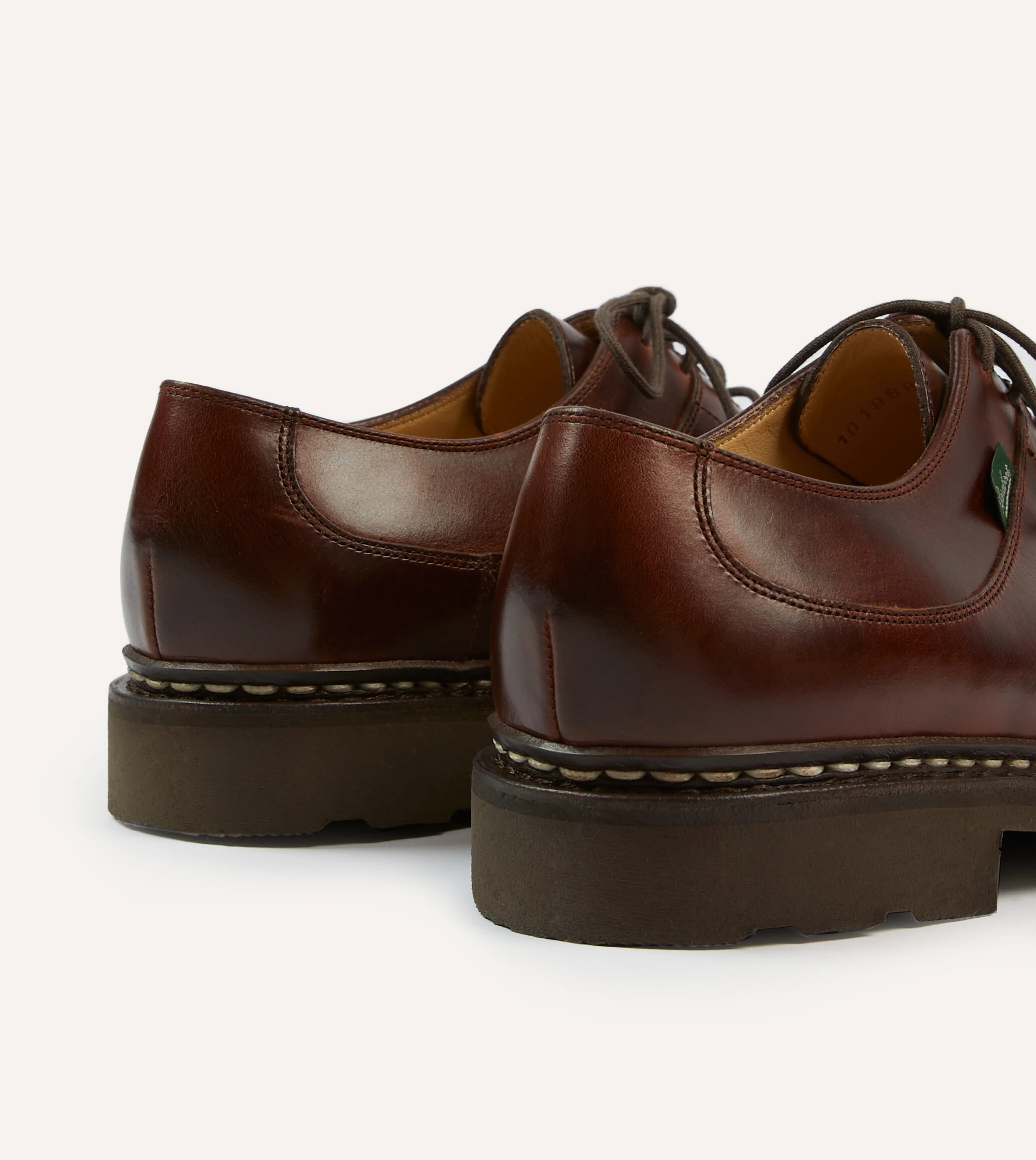 Paraboot Avignon Brown Leather Derby Shoe - Image 5