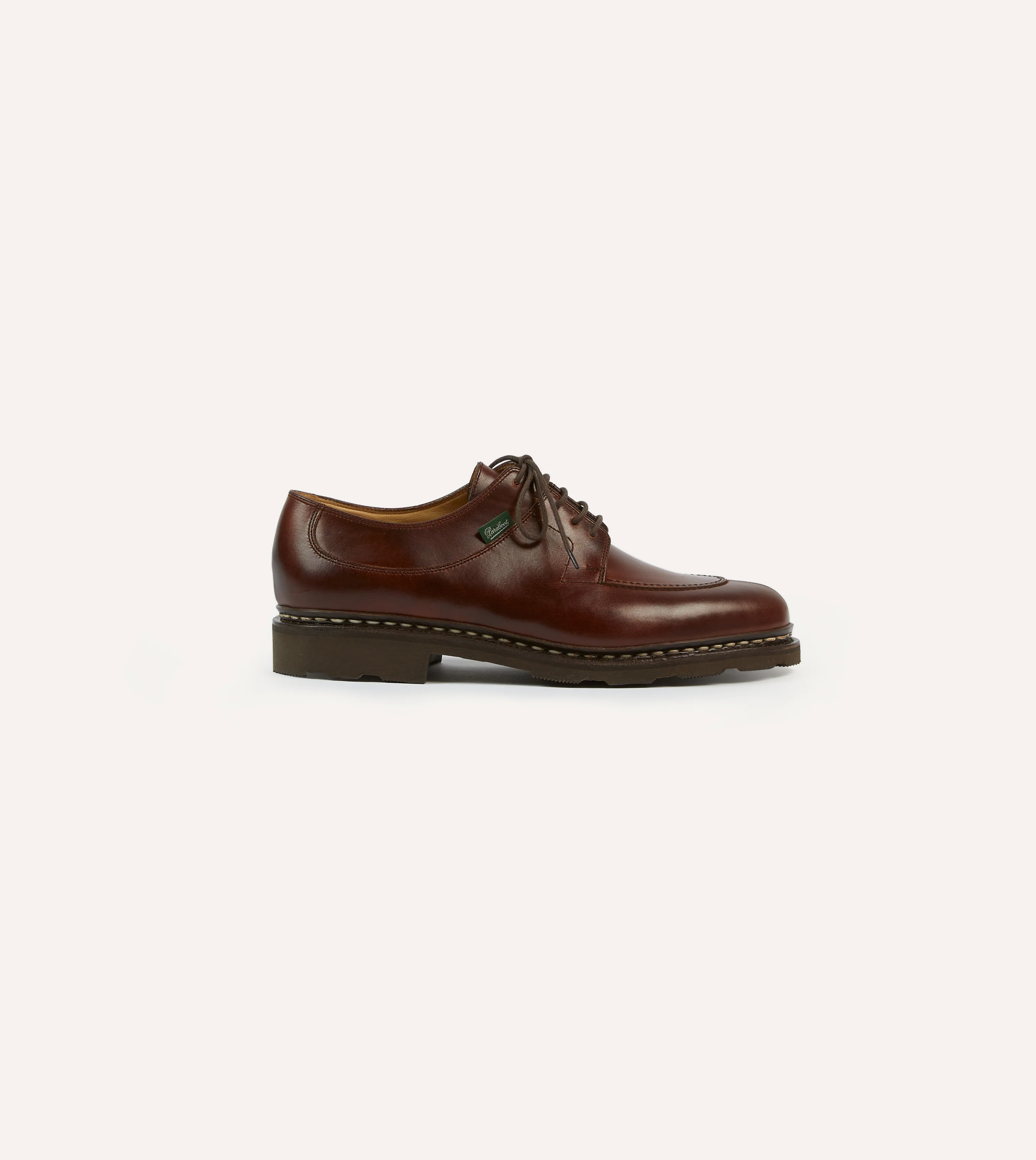 Paraboot Avignon Brown Leather Derby Shoe - Image 6