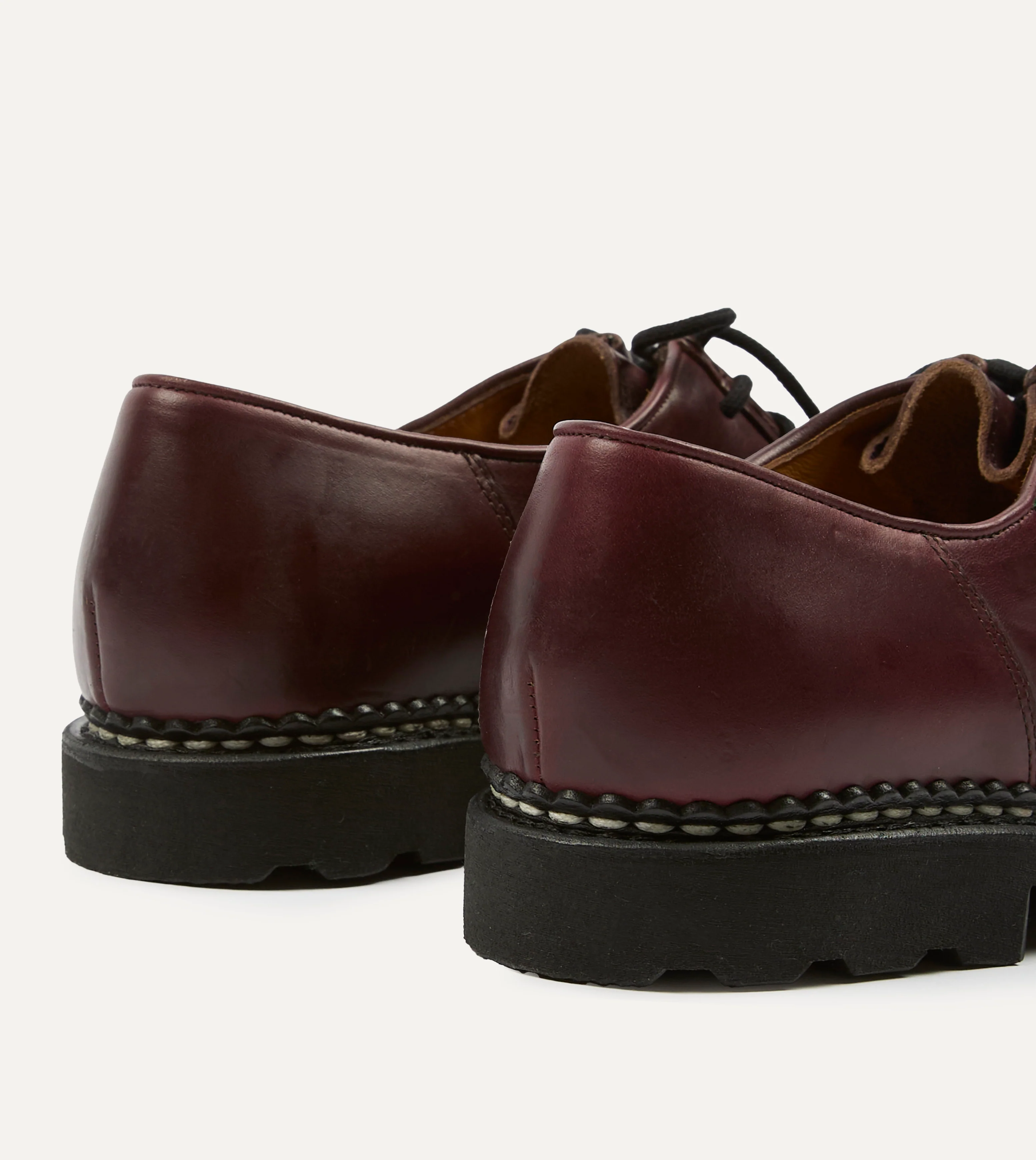 Paraboot Michael Bordeaux Leather Derby Shoe - Image 5
