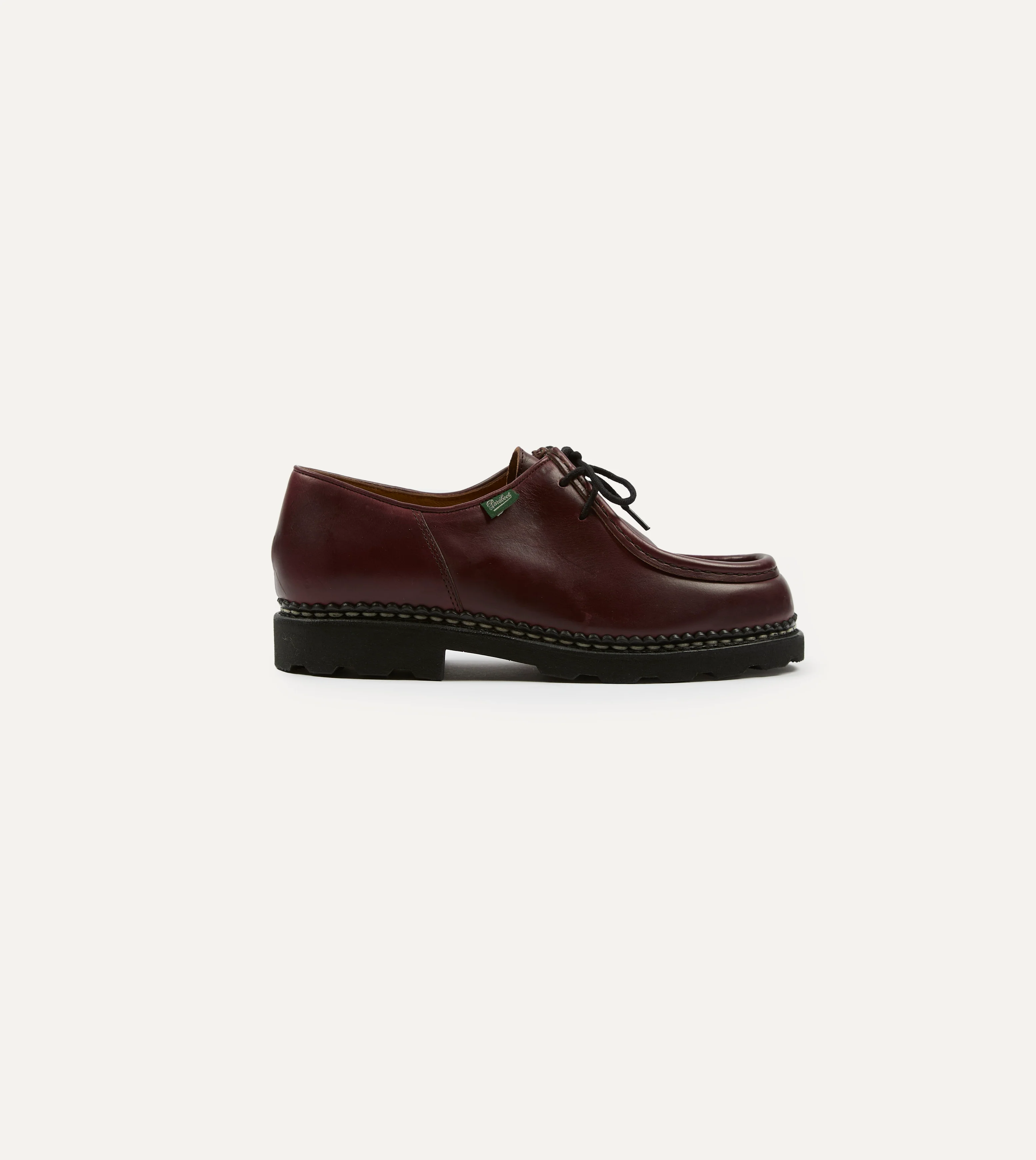 Paraboot Michael Bordeaux Leather Derby Shoe - Image 6