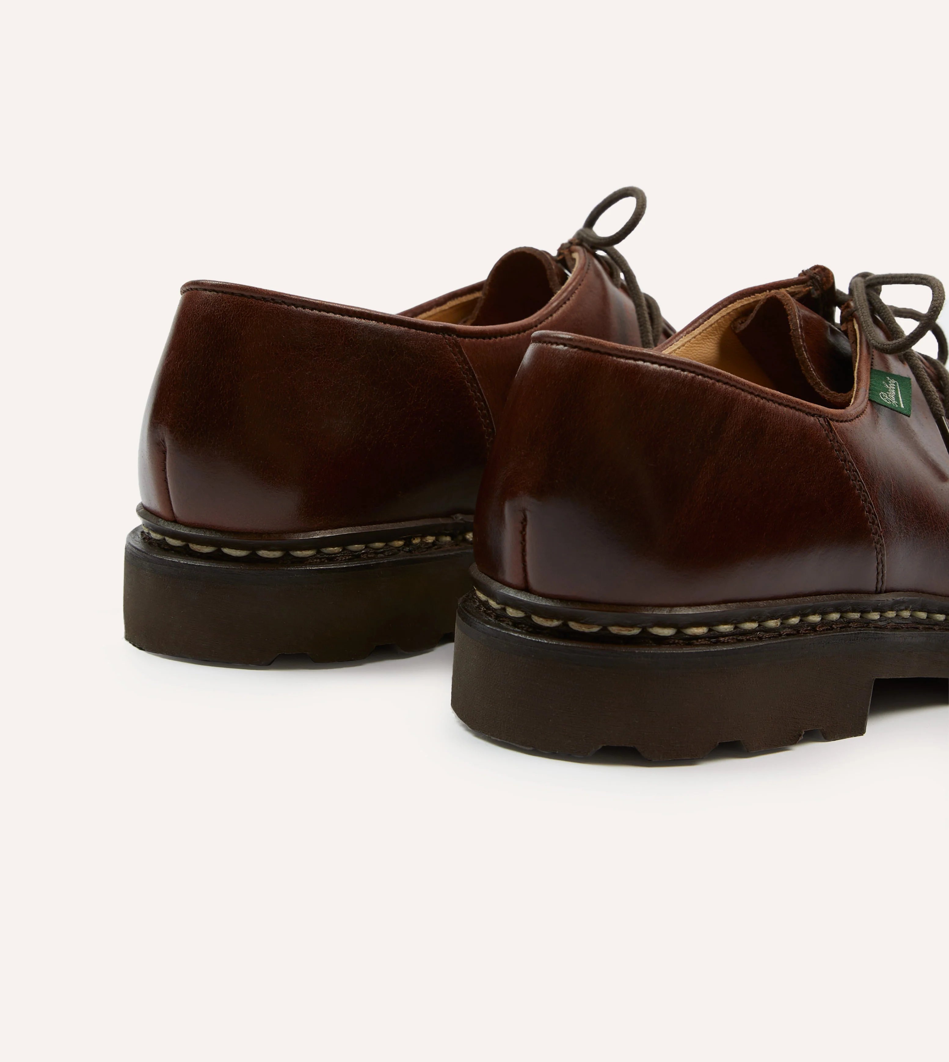 Paraboot Michael Brown Leather Derby Shoe - Image 5
