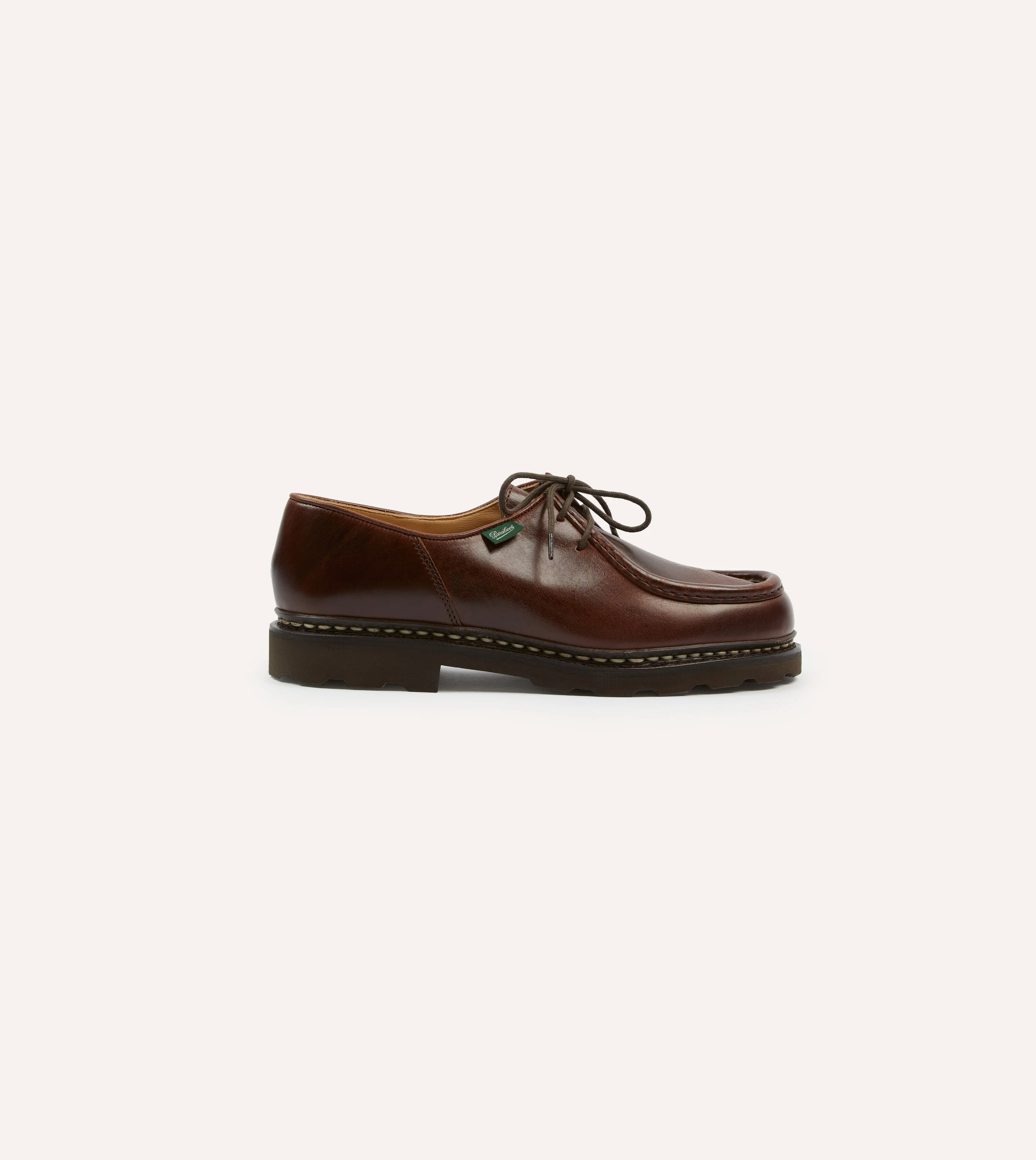 Paraboot Michael Brown Leather Derby Shoe - Image 6