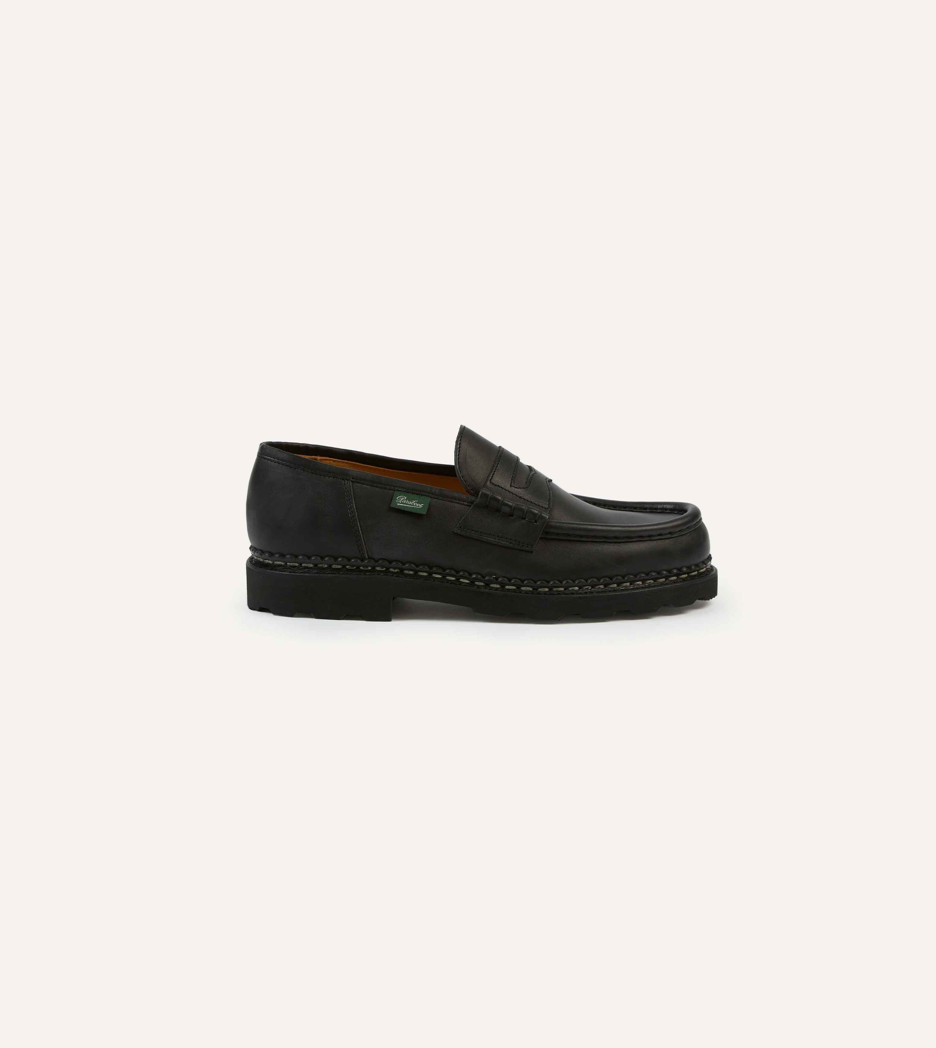 Paraboot Reims Black Leather Loafer - Image 6