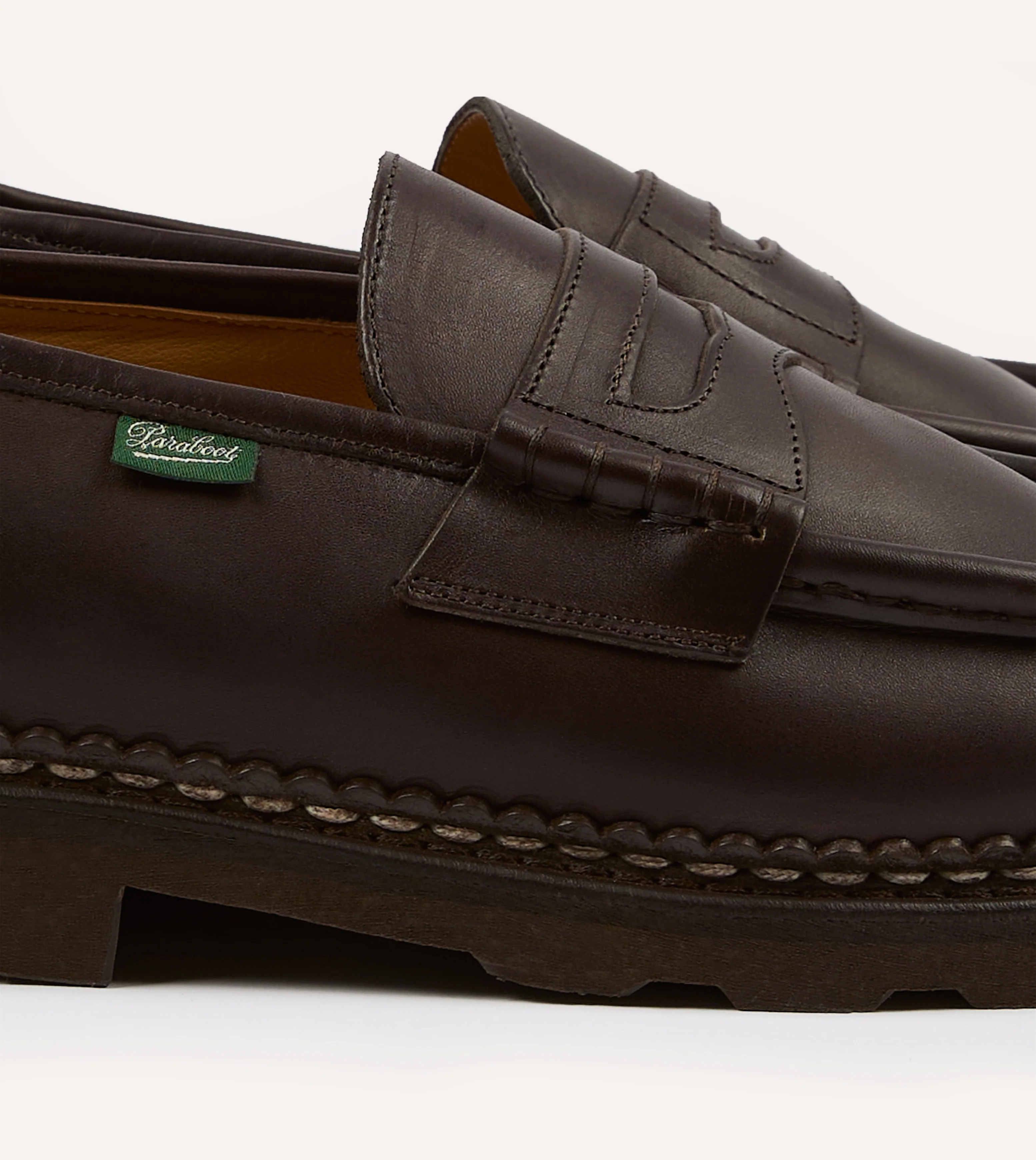 Paraboot Reims Brown Leather Loafer - Image 3