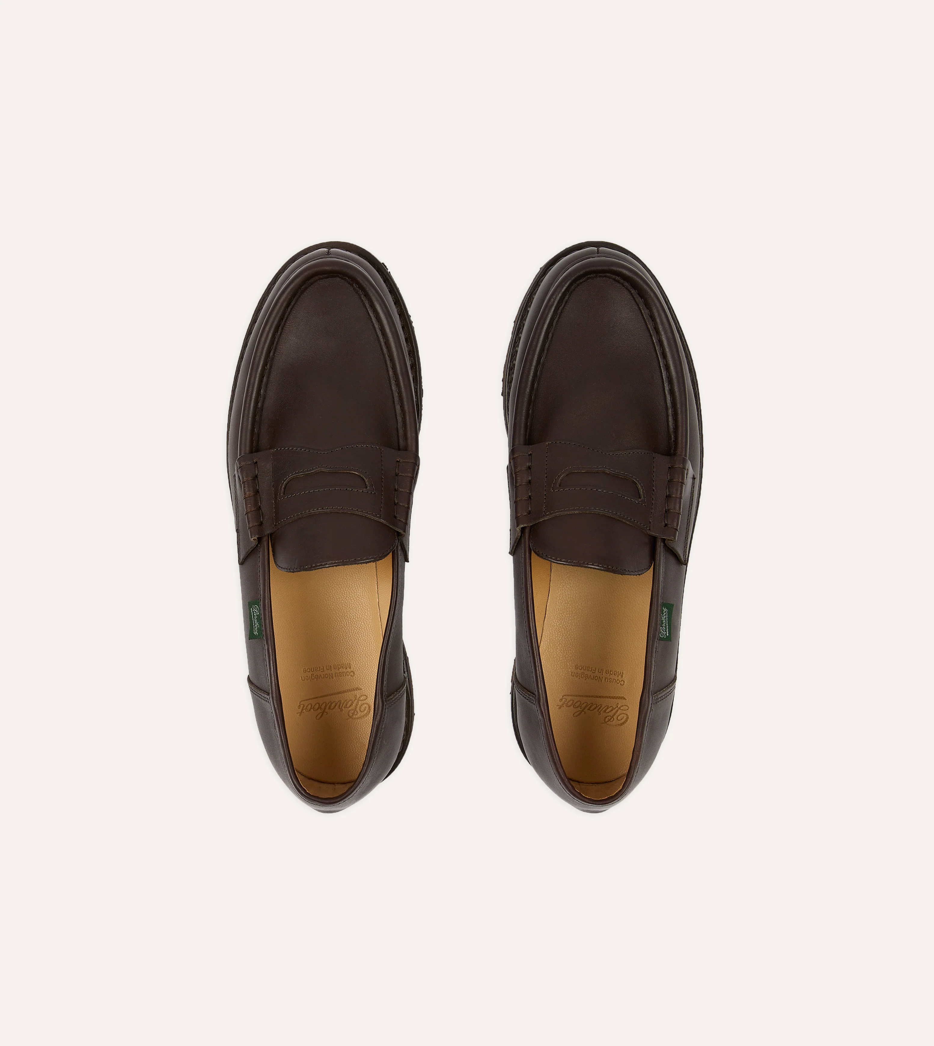 Paraboot Reims Brown Leather Loafer - Image 4