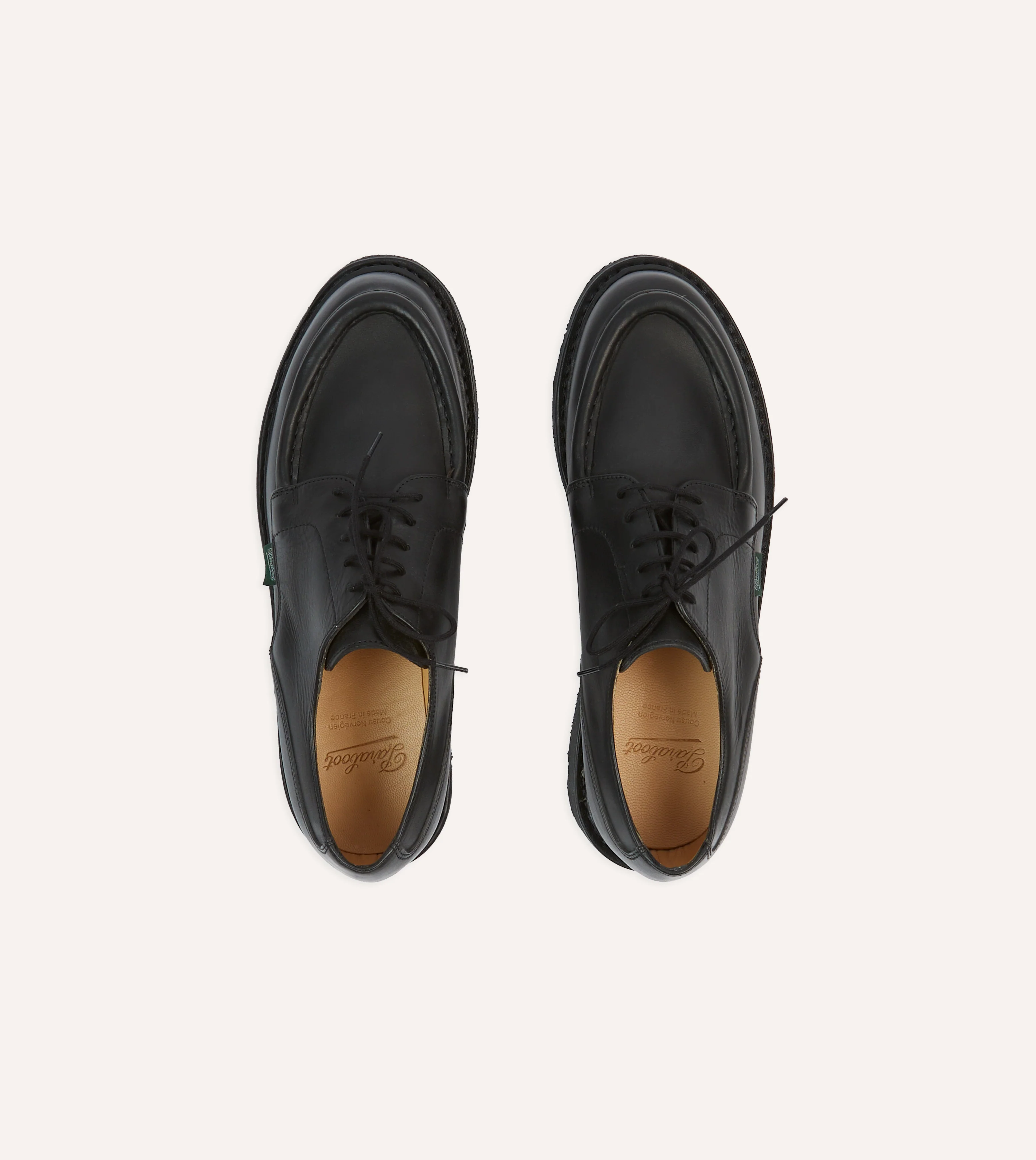 Paraboot Villandry Noir Calf Leather Derby Shoe - Image 4
