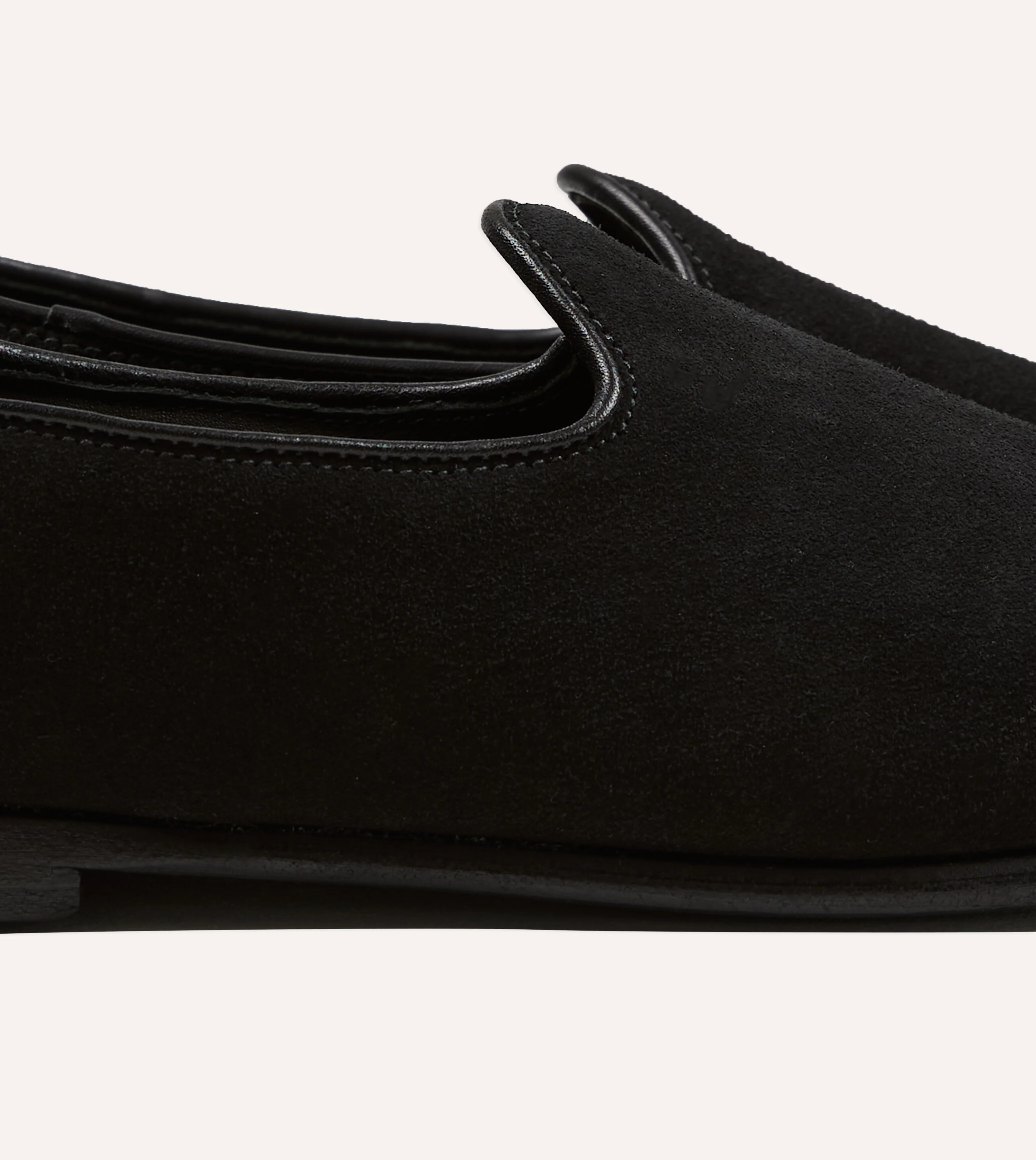 Sabah for Drake's Black Suede Bolo Shoe - Image 3