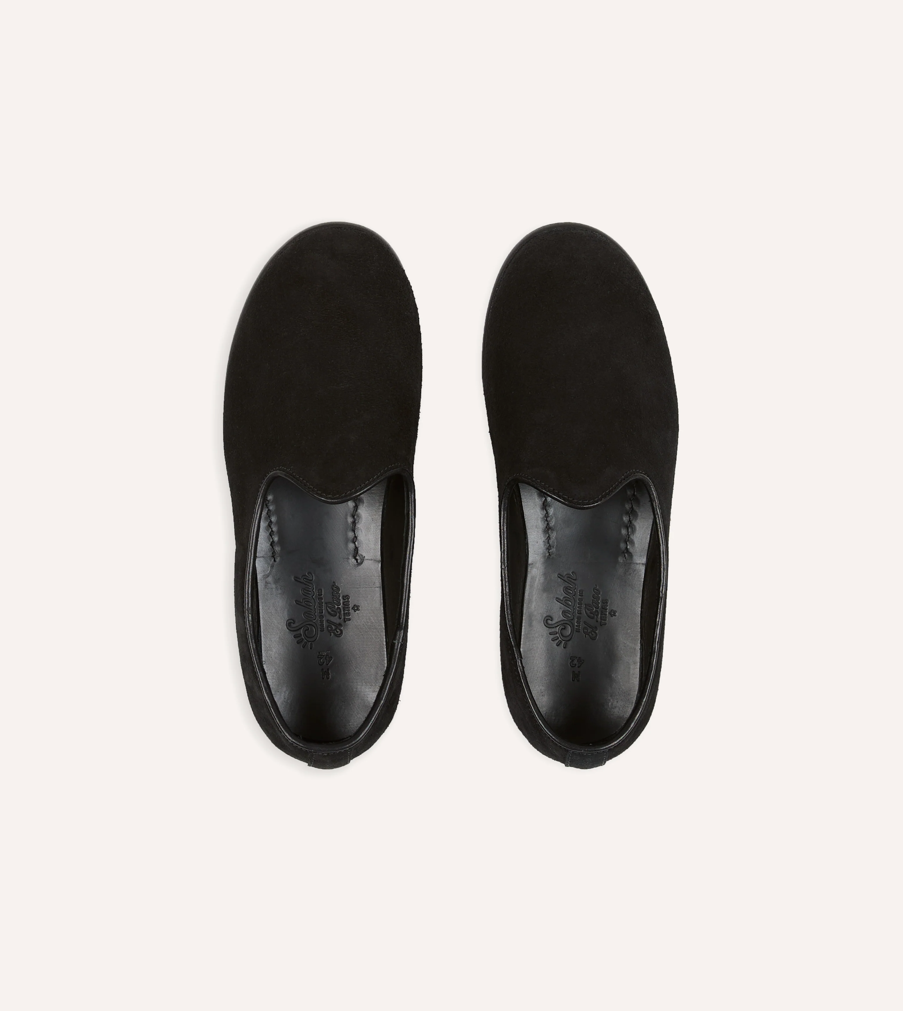 Sabah for Drake's Black Suede Bolo Shoe - Image 4