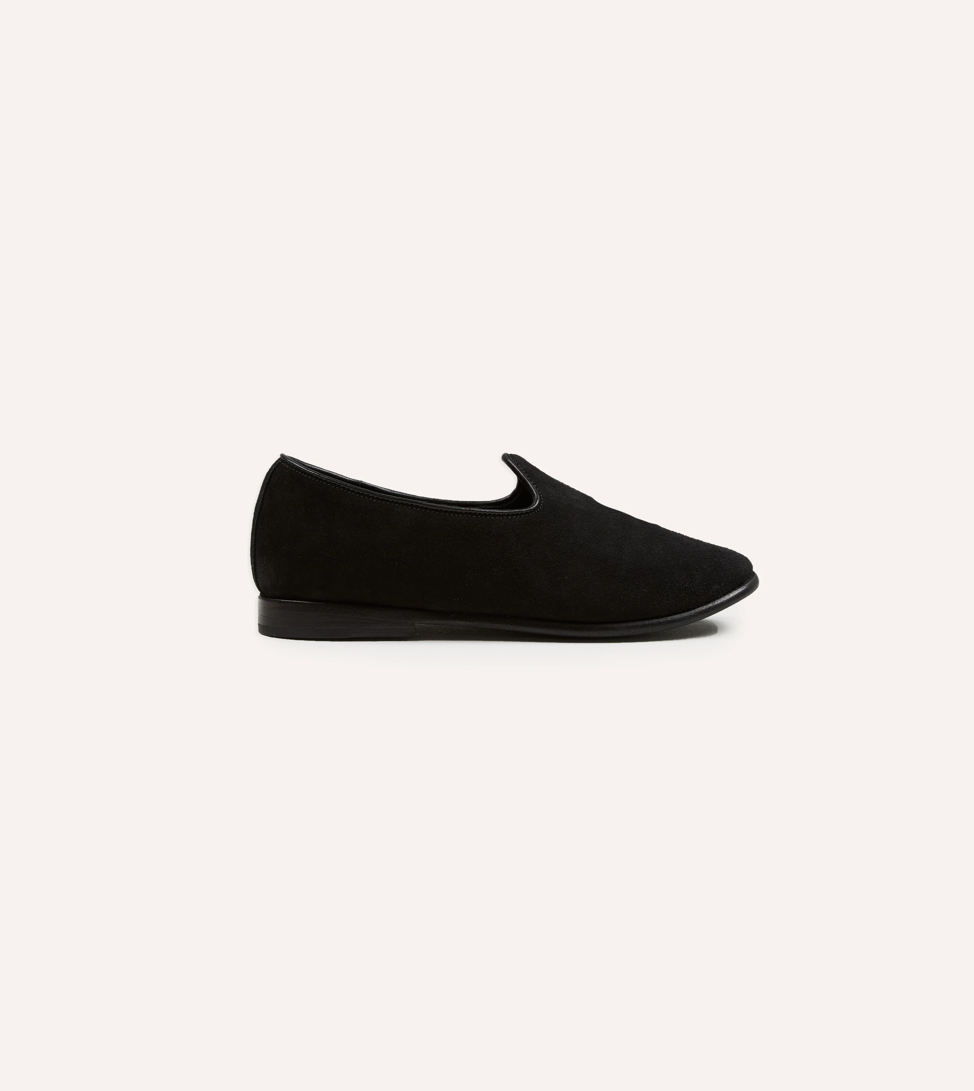 Sabah for Drake's Black Suede Bolo Shoe - Image 6