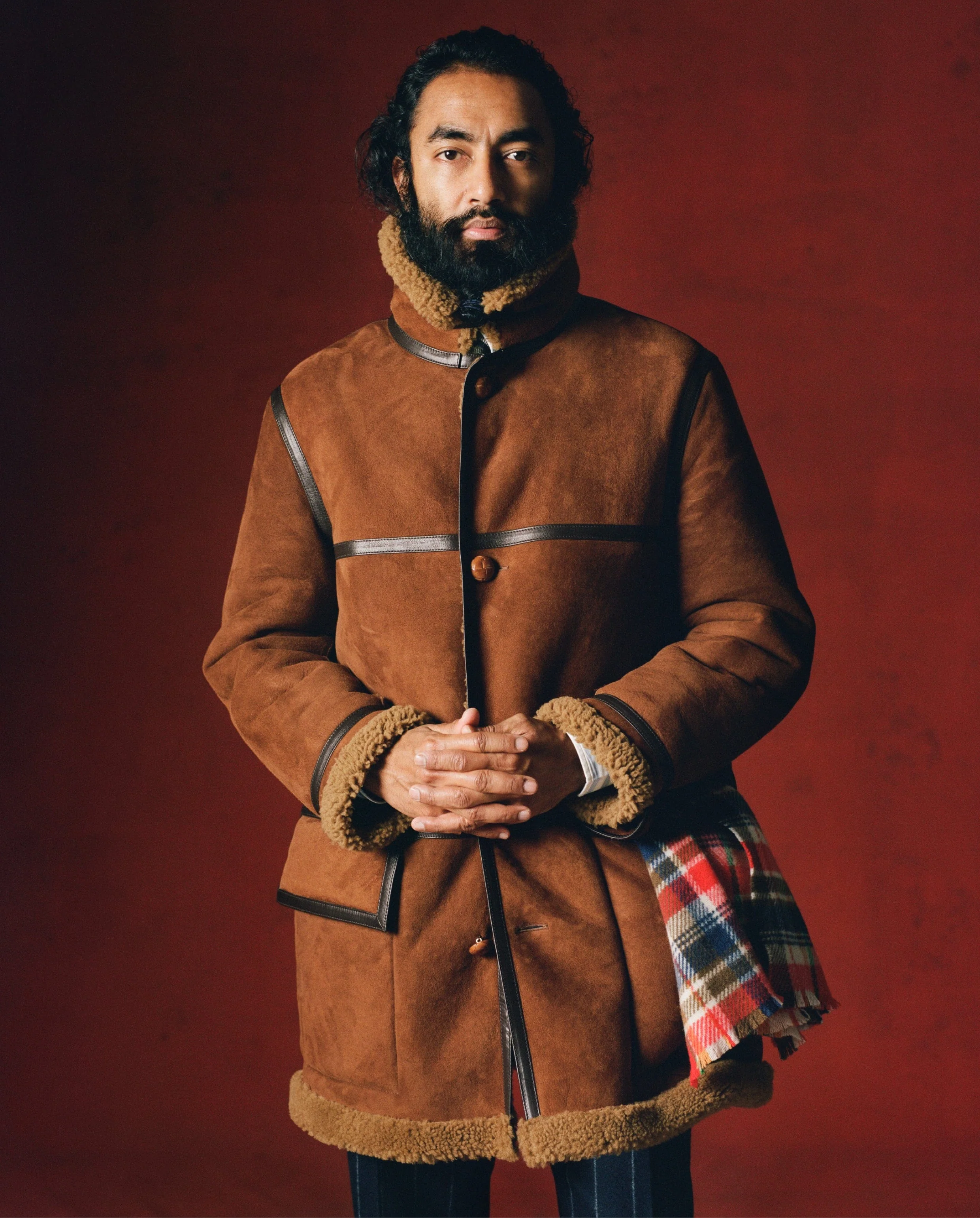 Shearling Car Coat - Image 11