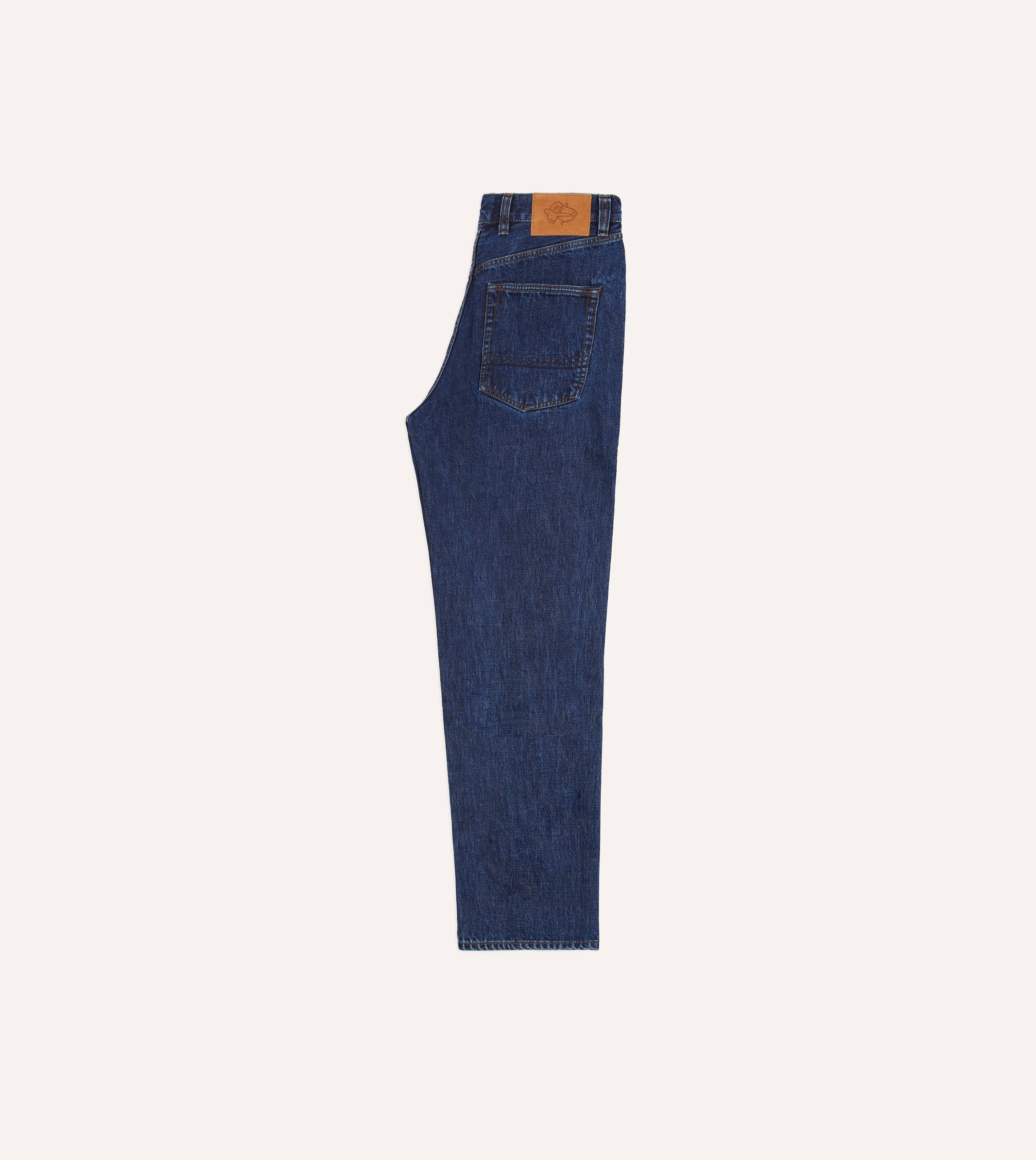 Stone Wash 14.2oz Japanese Selvedge Denim Five-Pocket Jeans - Image 6