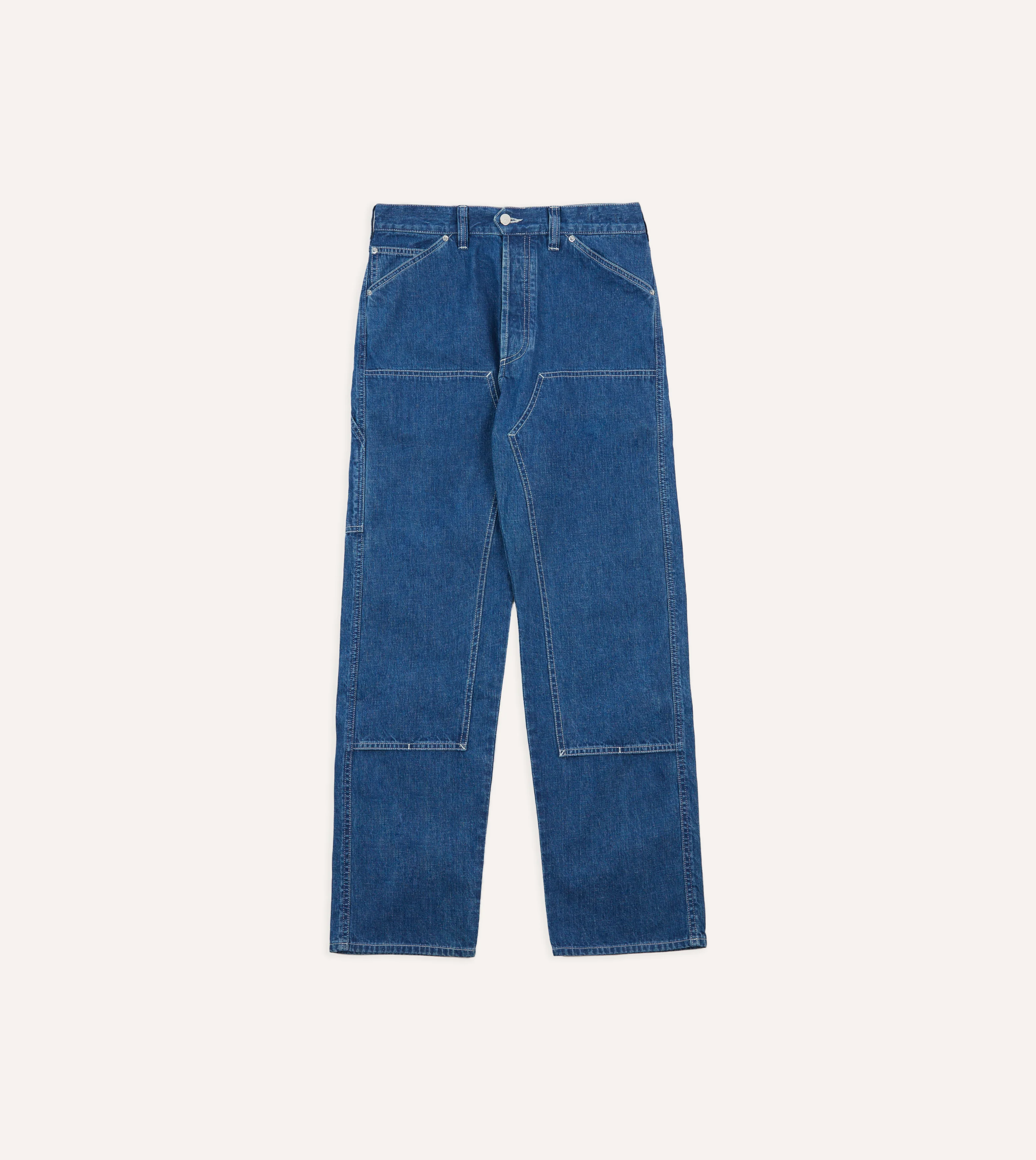 Stone Wash Selvedge Denim Carpenter Pant - Image 3