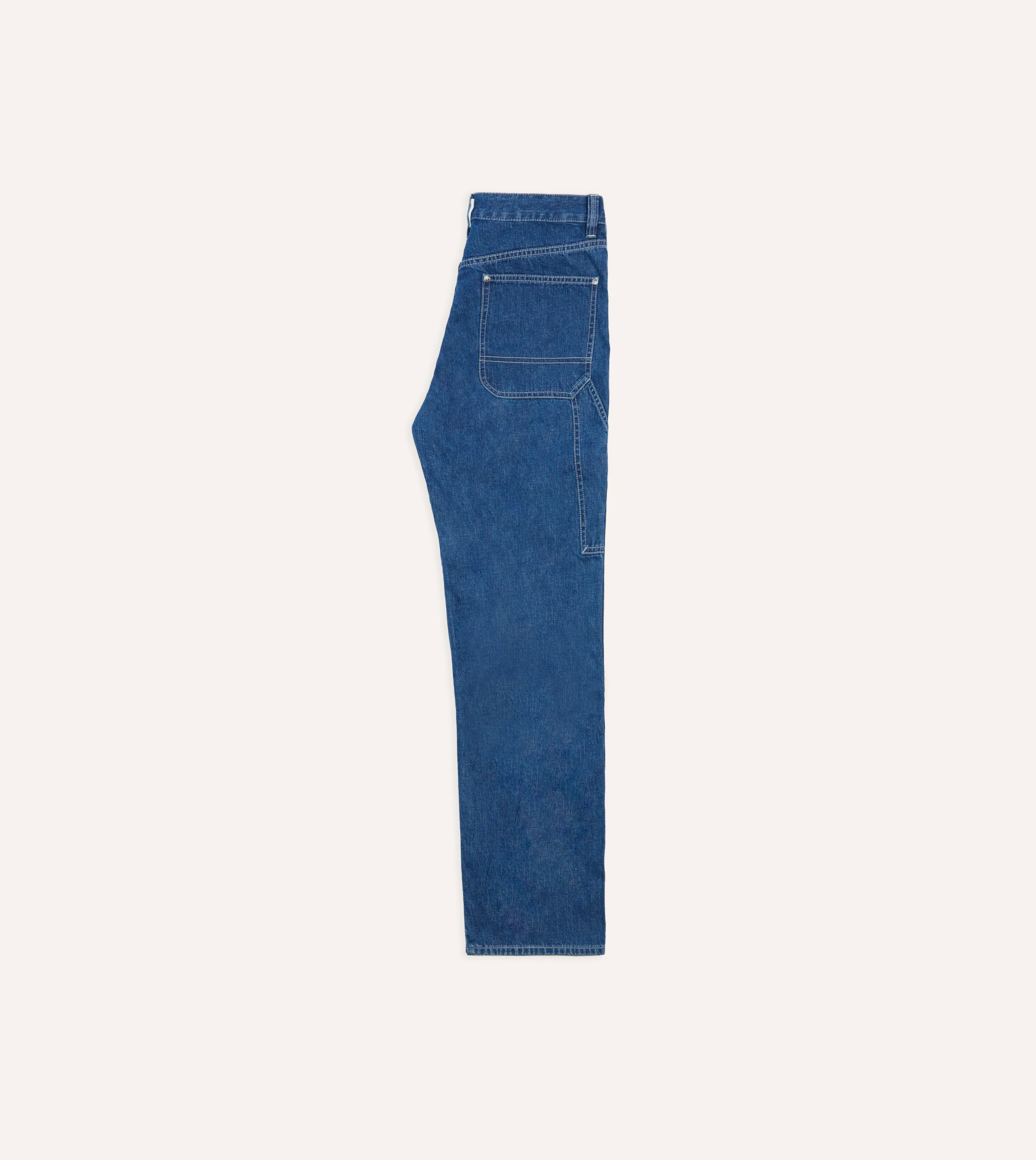 Stone Wash Selvedge Denim Carpenter Pant - Image 6
