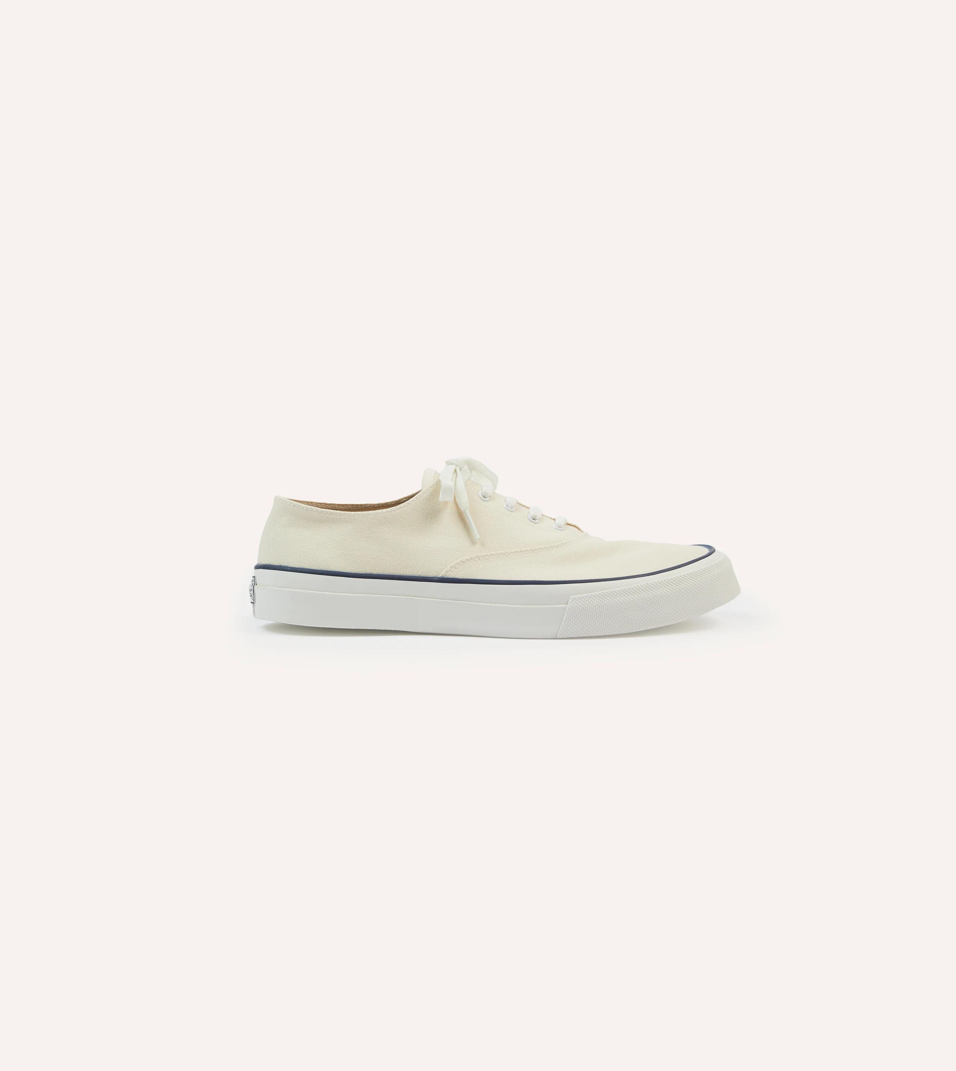 Wakouwa by Anatomica Ecru Cotton Canvas Oxford Trainers - Image 6