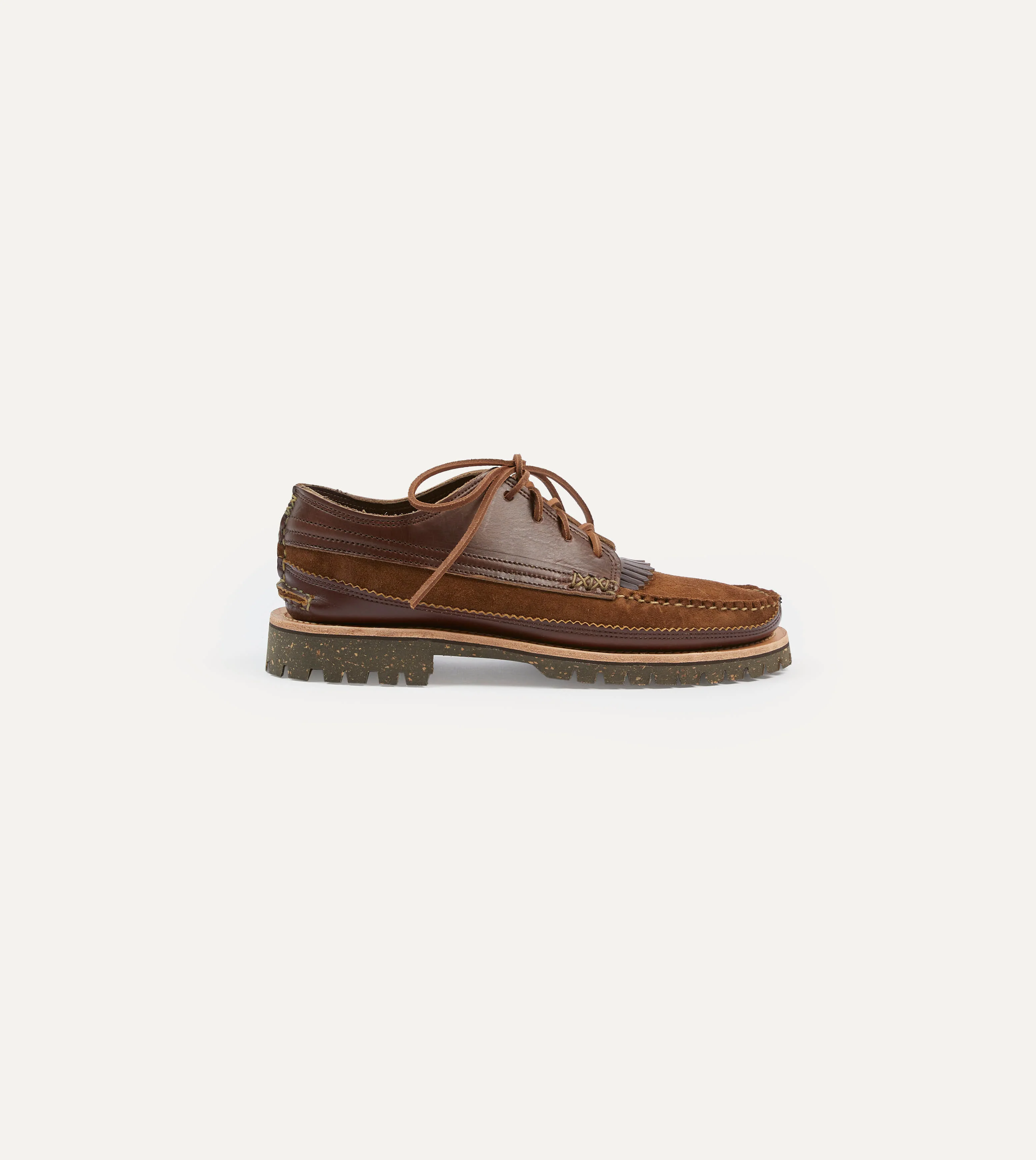 Yuketen Brown Leather Maine Guide Ox Shoe - Image 6