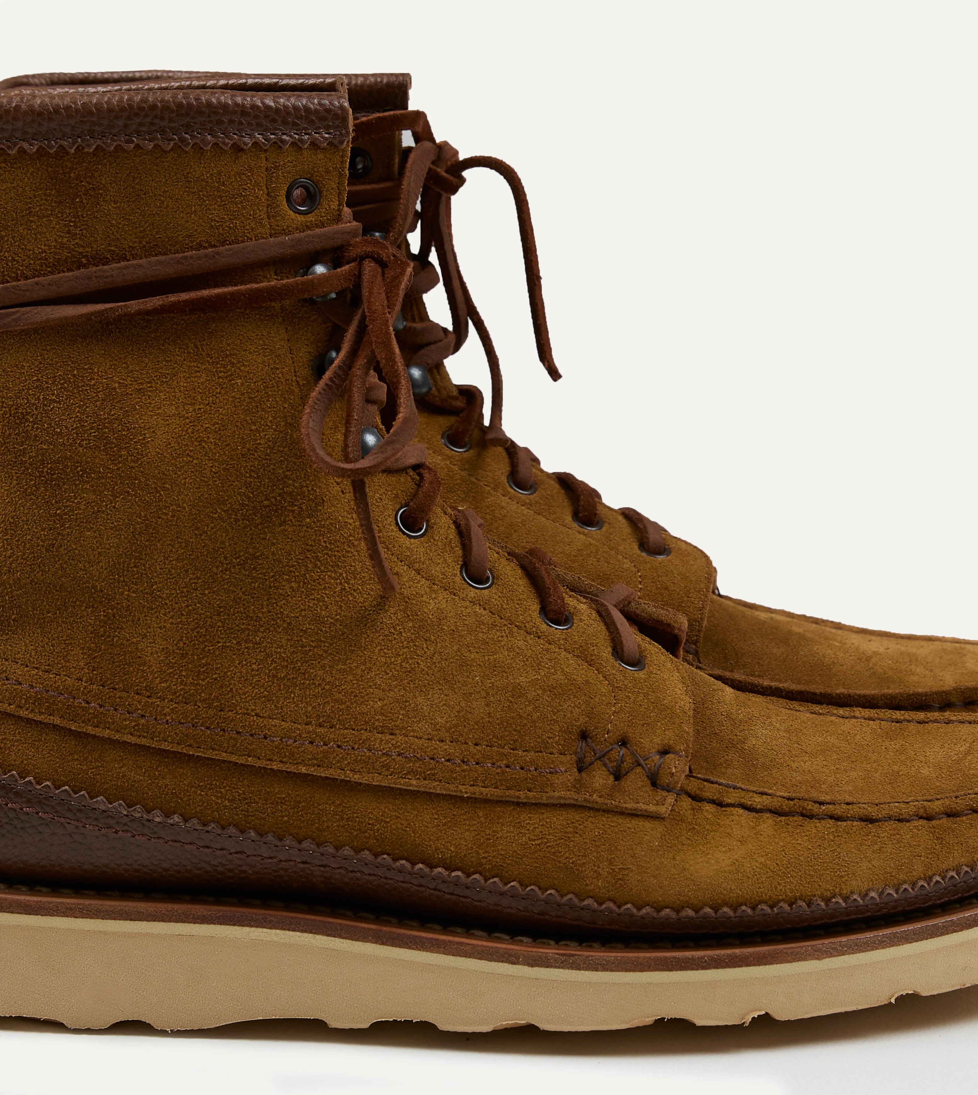 Yuketen Maine Guide Brown Flesh Out Leather DB Boot - Image 3