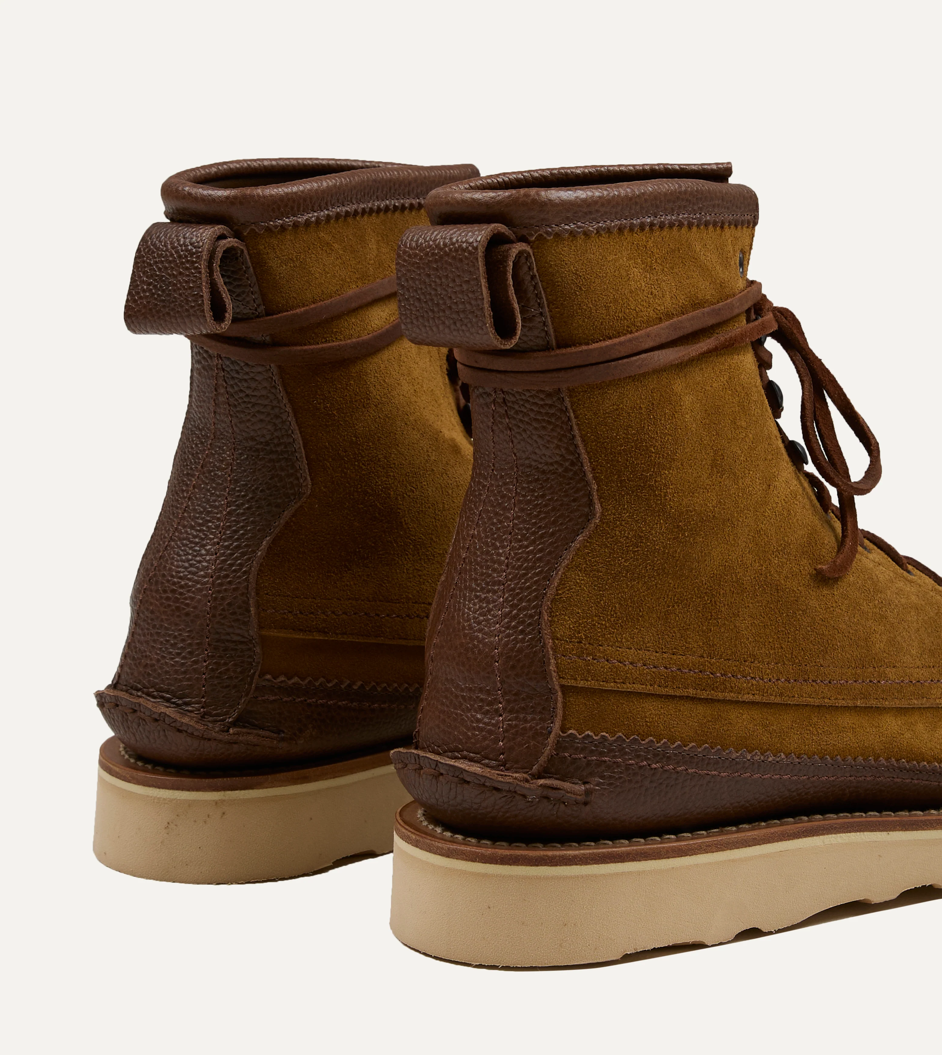 Yuketen Maine Guide Brown Flesh Out Leather DB Boot - Image 5
